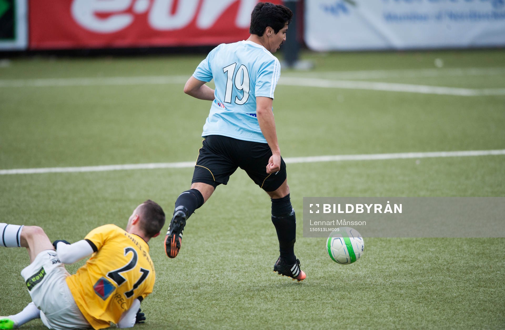 IFK Hässleholms Diego Delgado i matchen i division 2