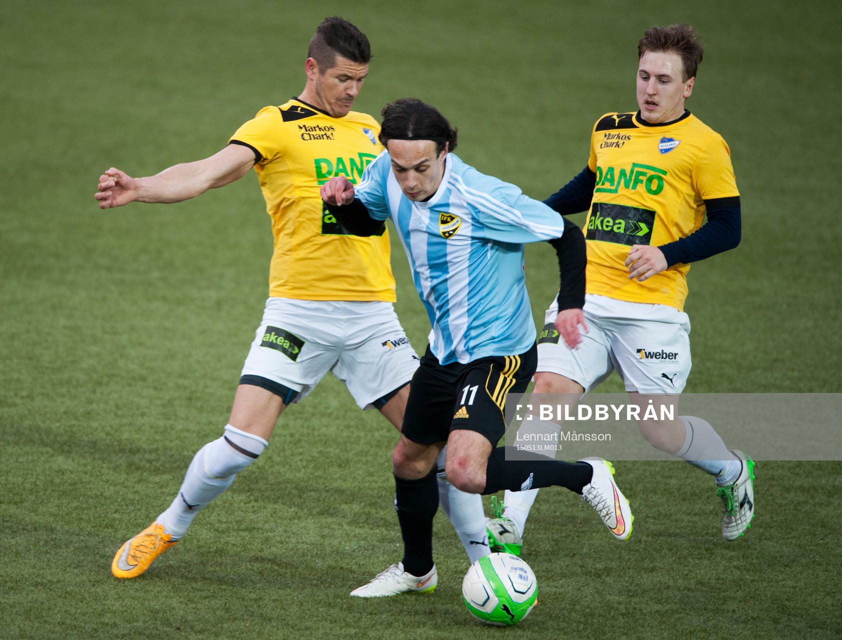 IFK Hässleholms Karim Al-Asi i matchen i division 2 mellan IFK Malmö och IFK Hässleholm i Malmö 9 maj 2015.