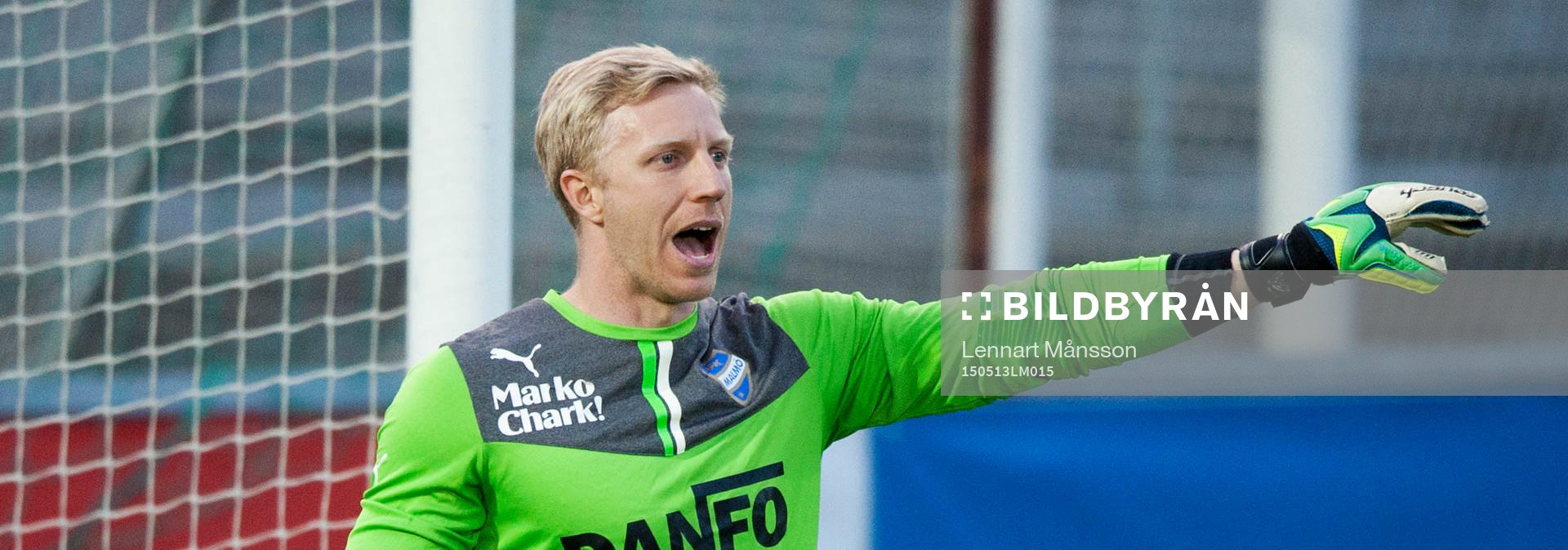 IFK Malmös målvakt Daniel Pode i matchen i division 2