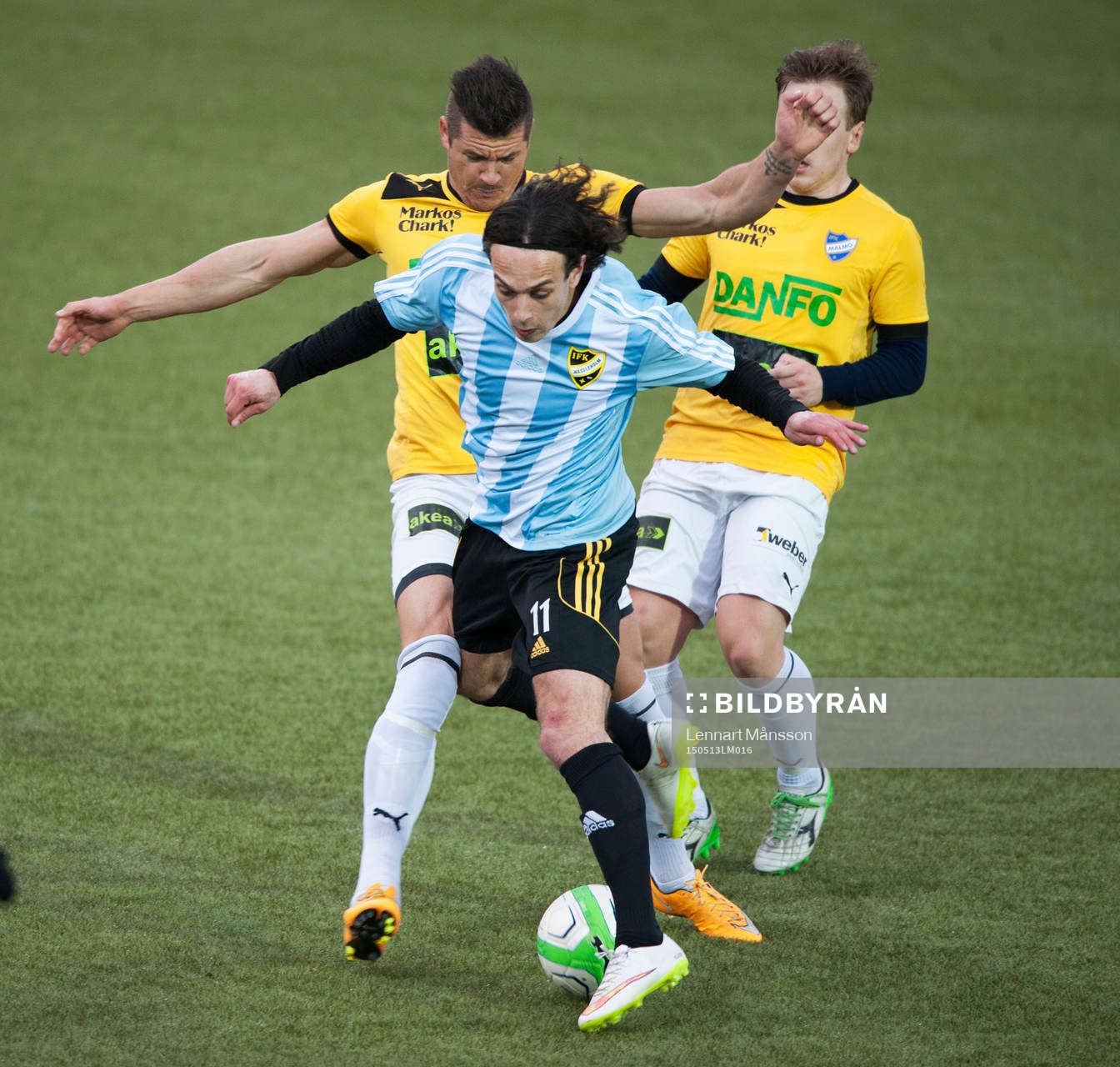 IFK Hässleholms Karim Al-Asi i matchen i division 2 mellan