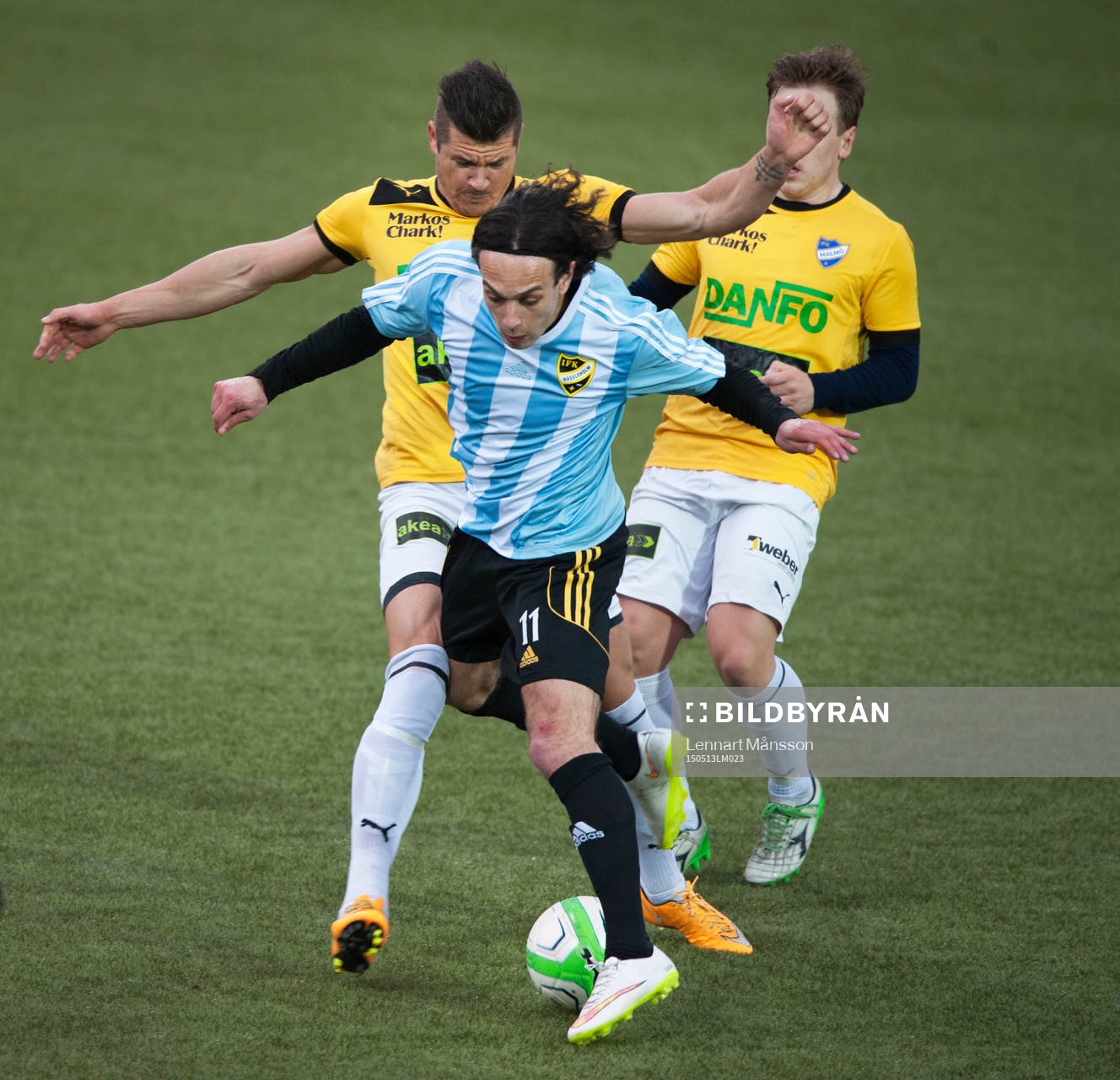 IFK Hässleholms Karim Al-Asi i matchen i division 2 mellan
