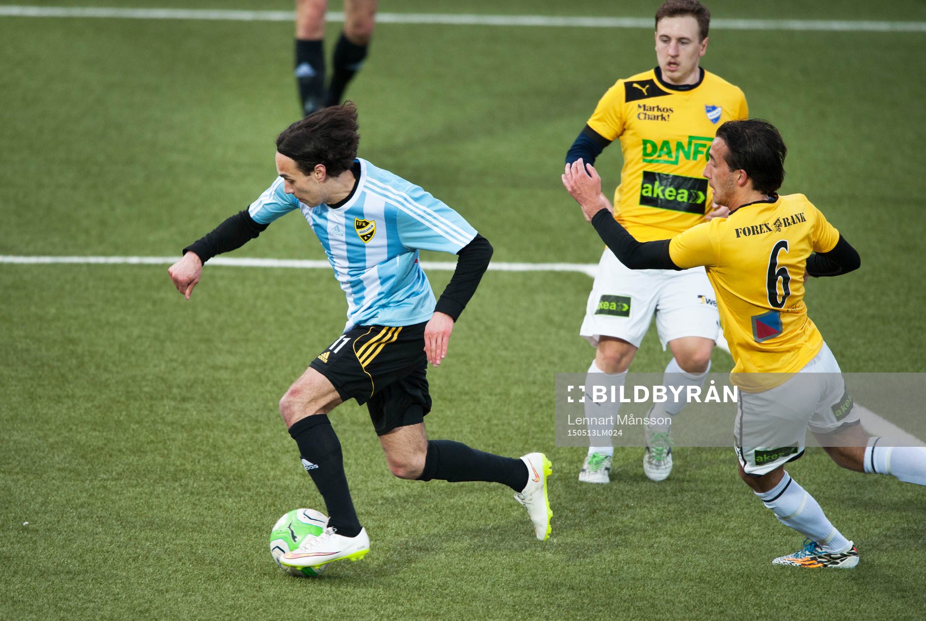 IFK Hässleholms Karim Al-Asi i matchen i division 2 mellan