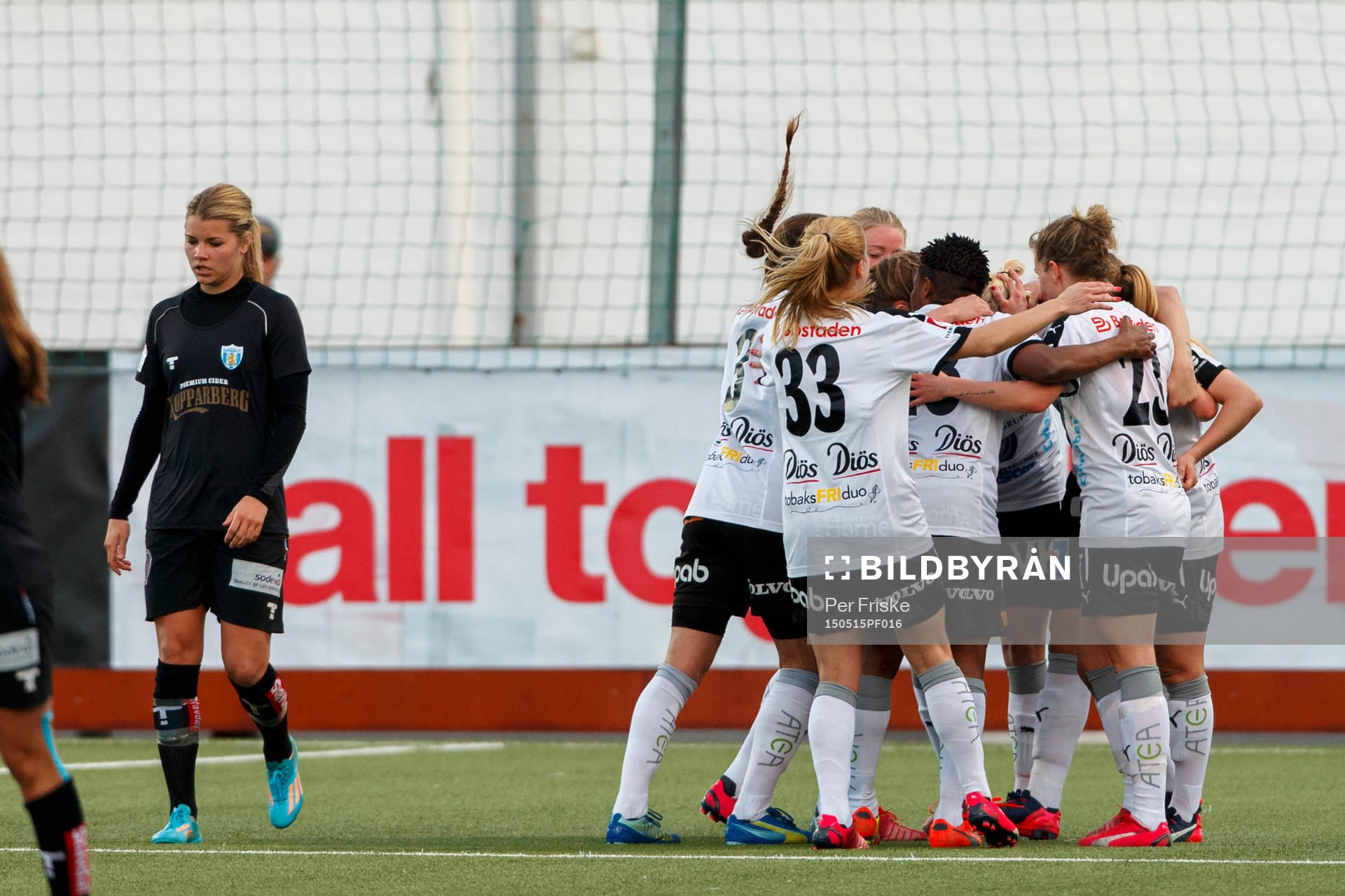 Umeås spelare jublar