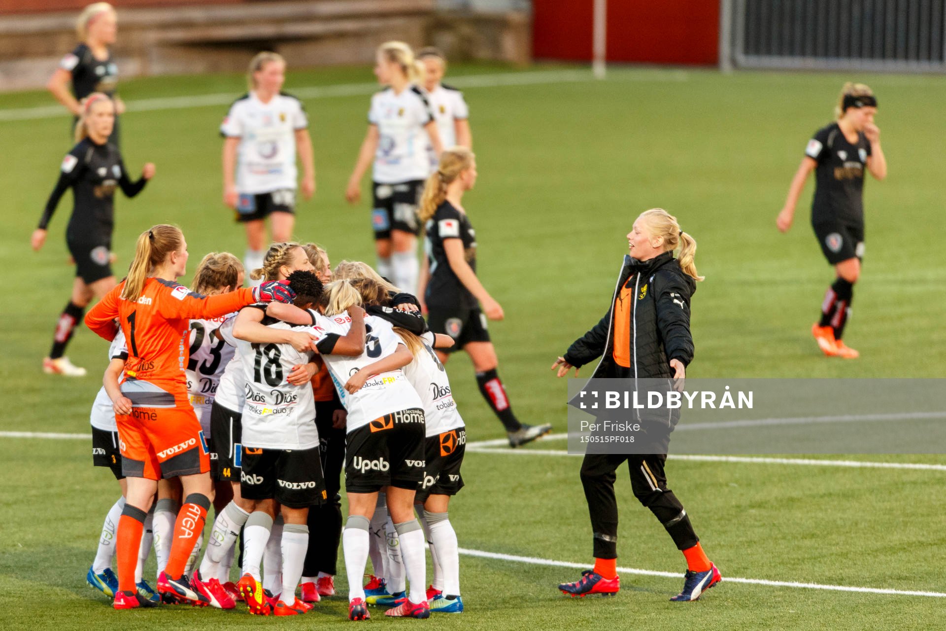 Umeås spelare jublar