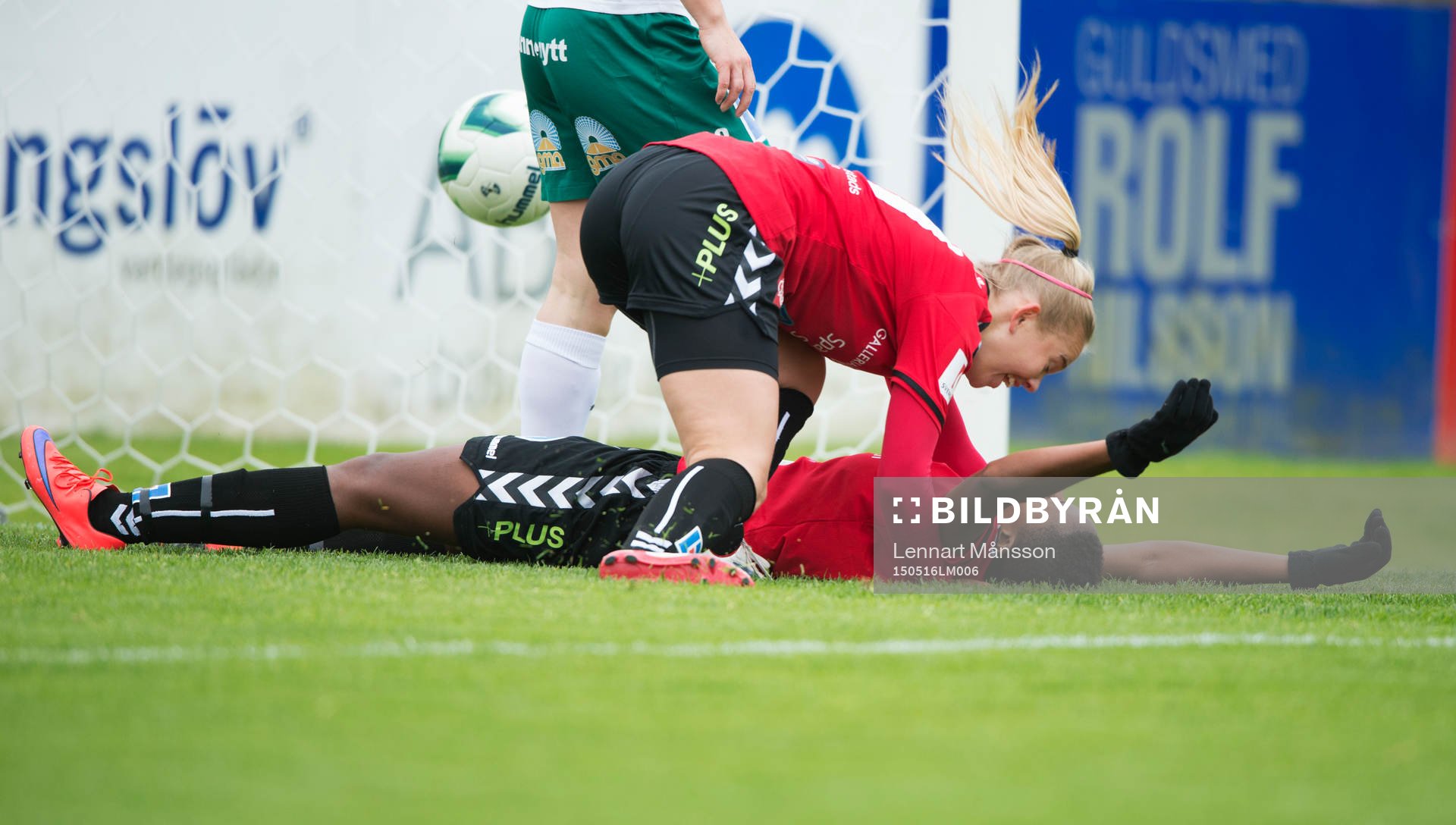 Kristianstads Ida Rebecca Guehai har gjort segermålet 2-1