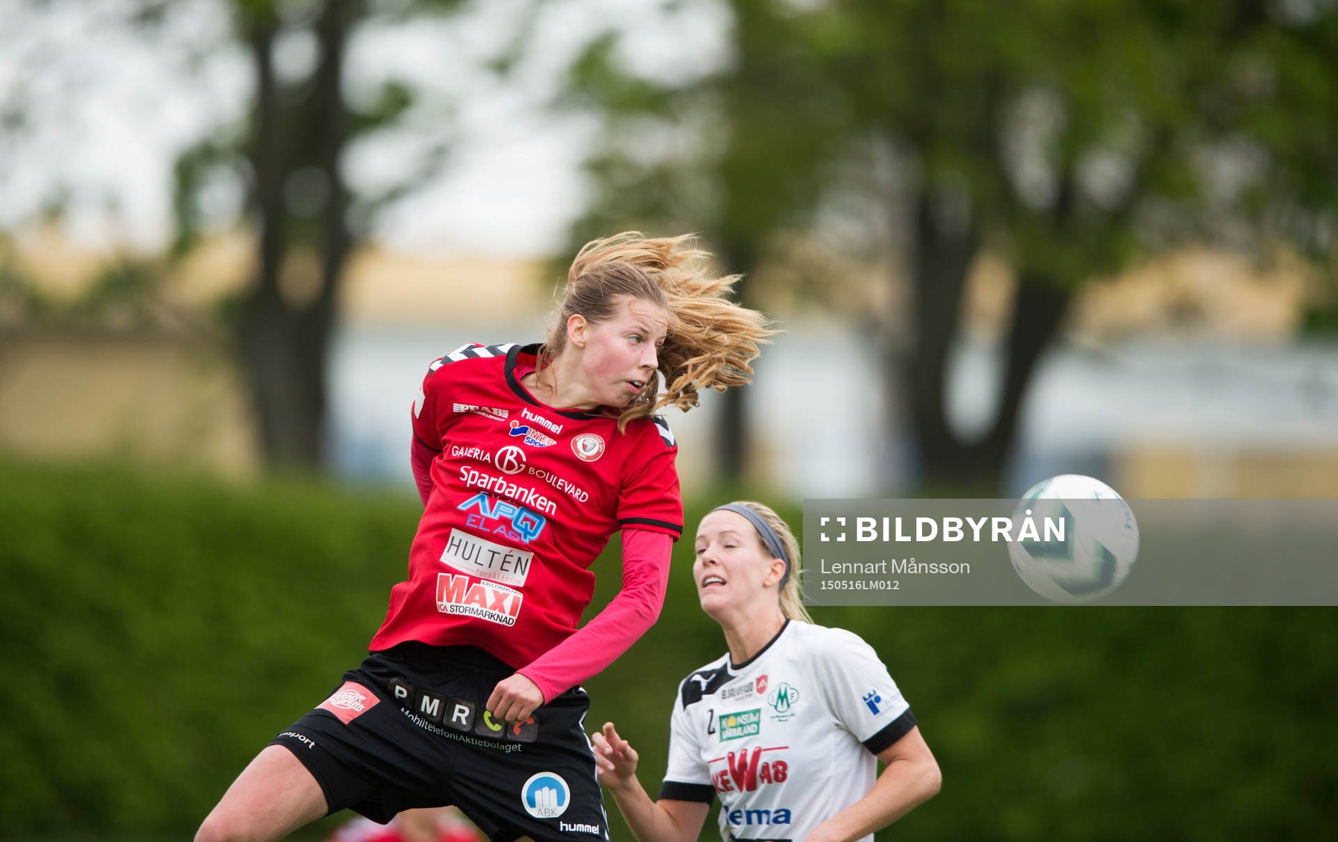 Kristianstads Amanda Edgren i matchen i damallsvenskan