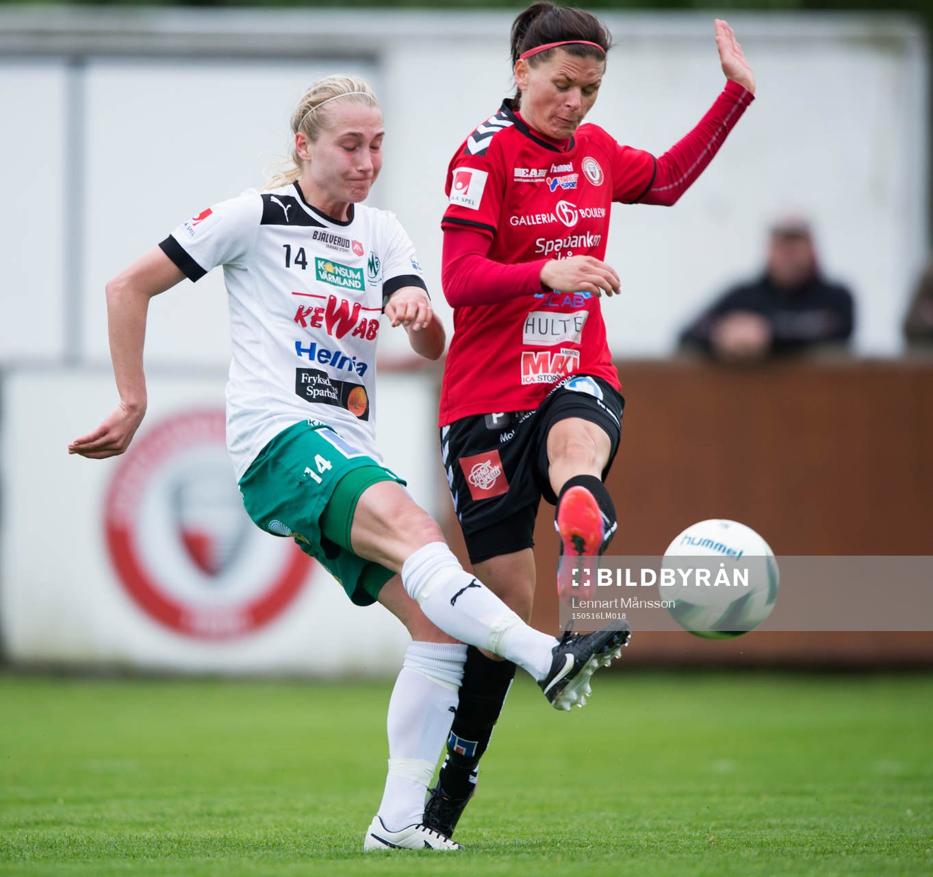 Mallbackens Erica Ericsson och Kristianstads Susanne Moberg