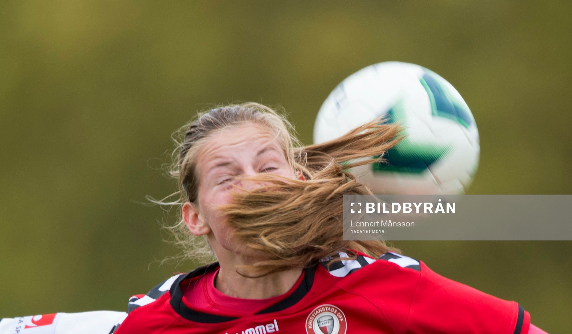 Kristianstads Amanda Edgren i matchen i damallsvenskan