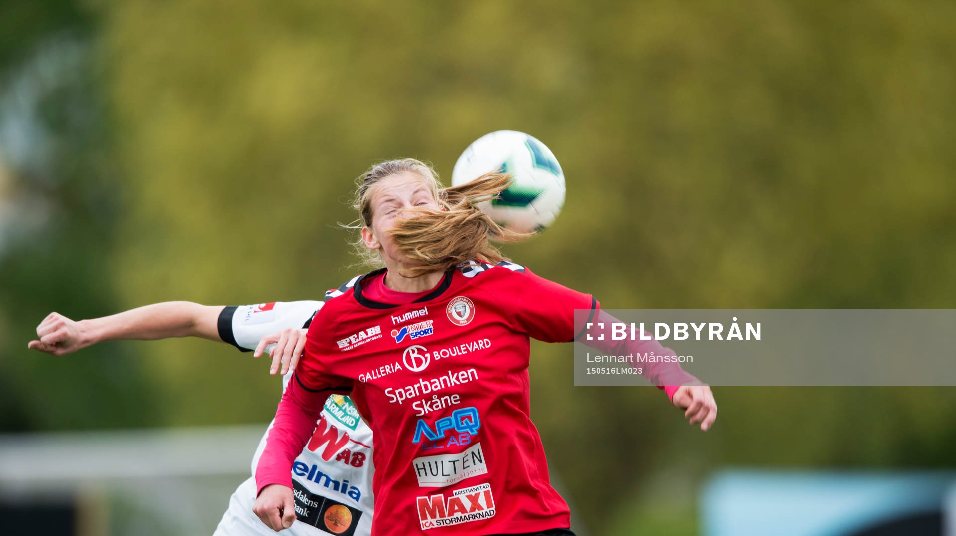 Kristianstads Amanda Edgren i matchen i damallsvenskan