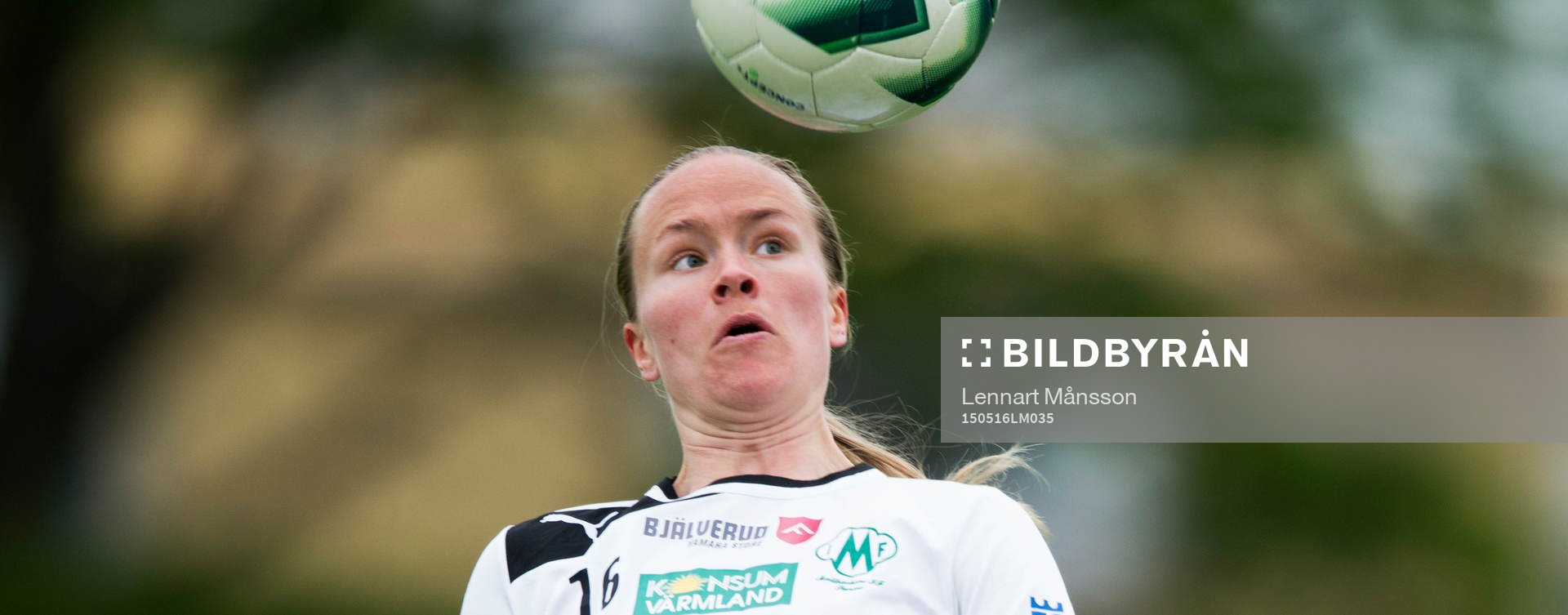 Mallbackens Elin Nyman i matchen i damallsvenskan mellan