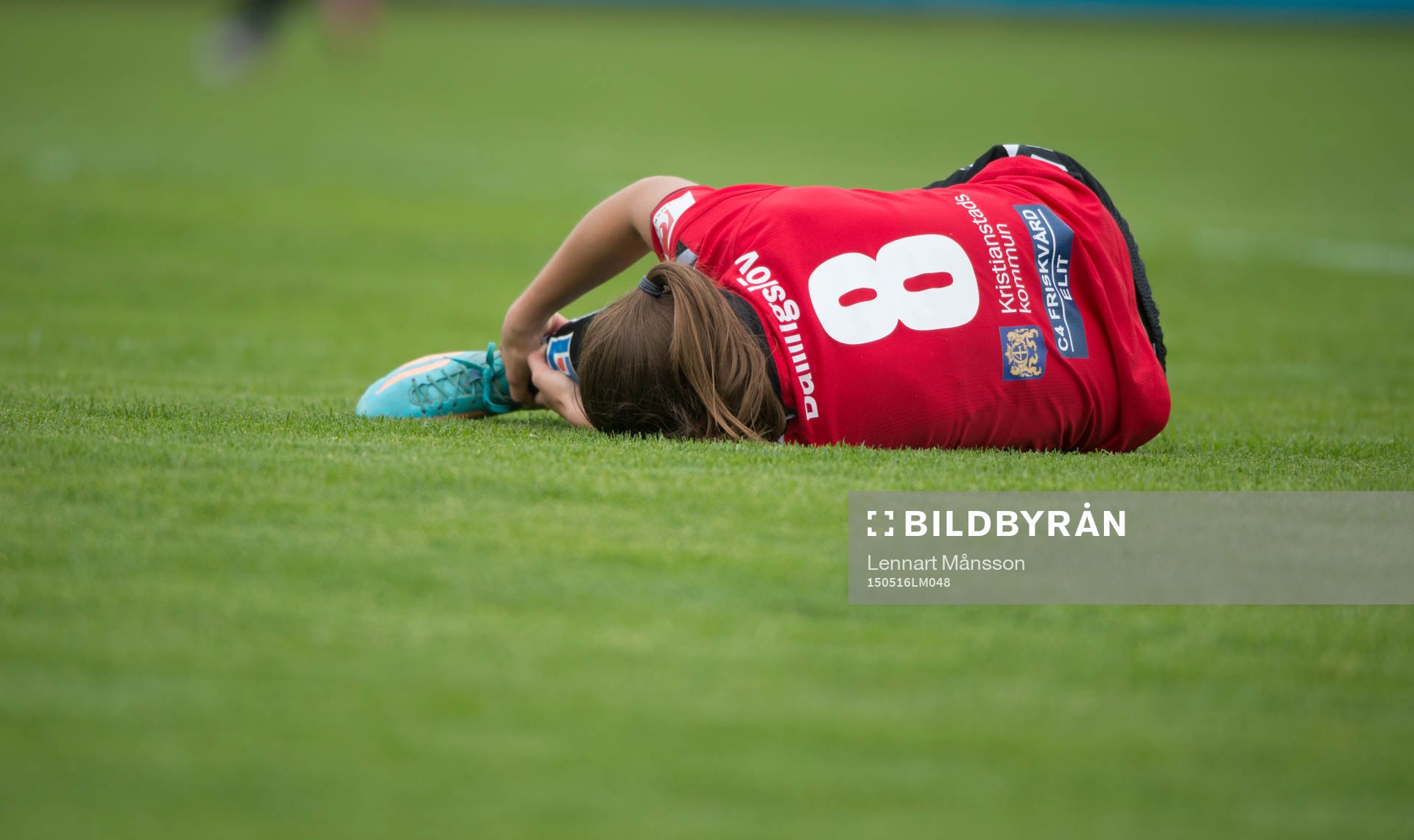 Kristianstads Alice Nilsson skadad i matchen i