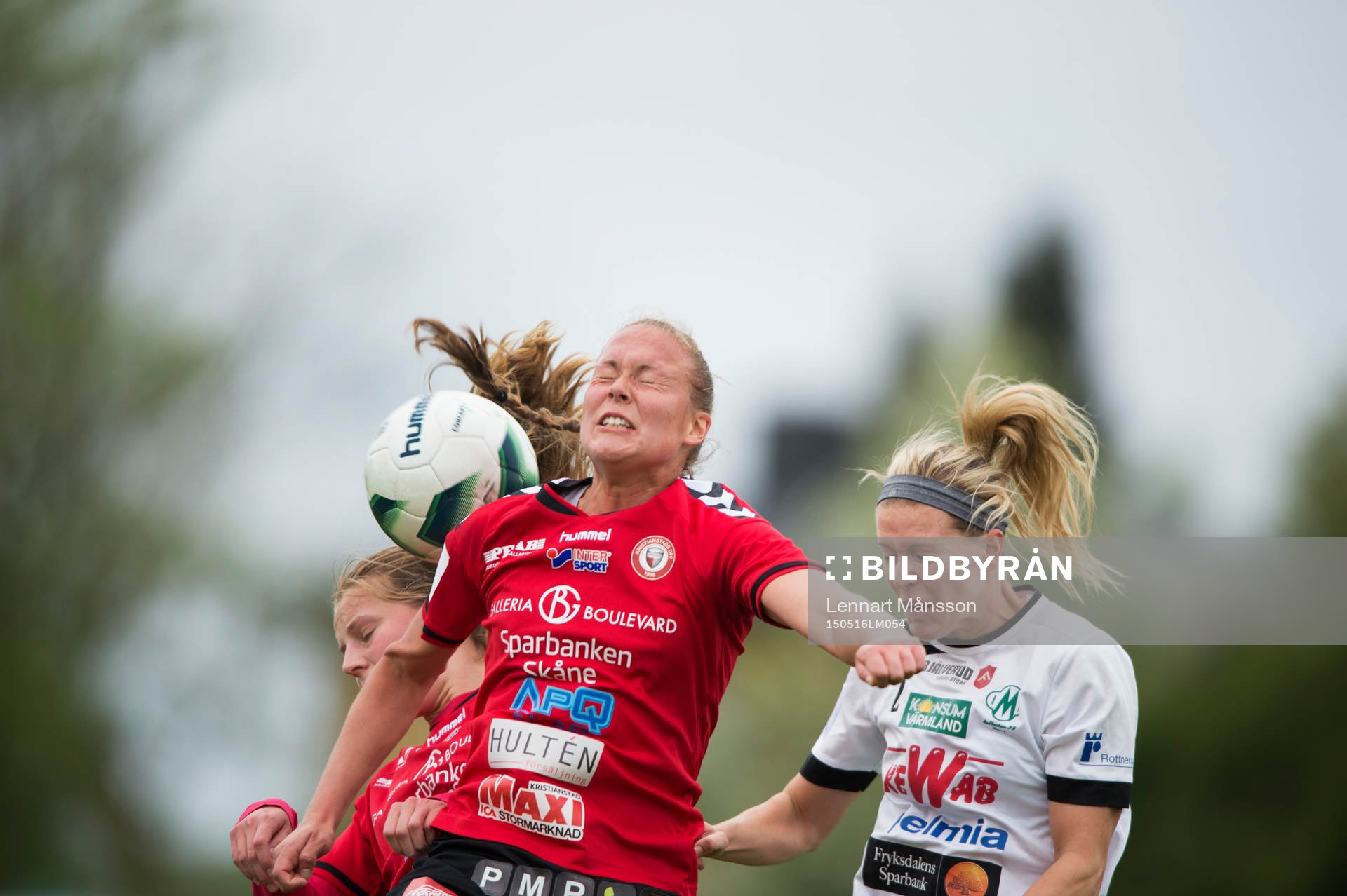 Kristianstads Therese Ivarsson i matchen i damallsvenskan