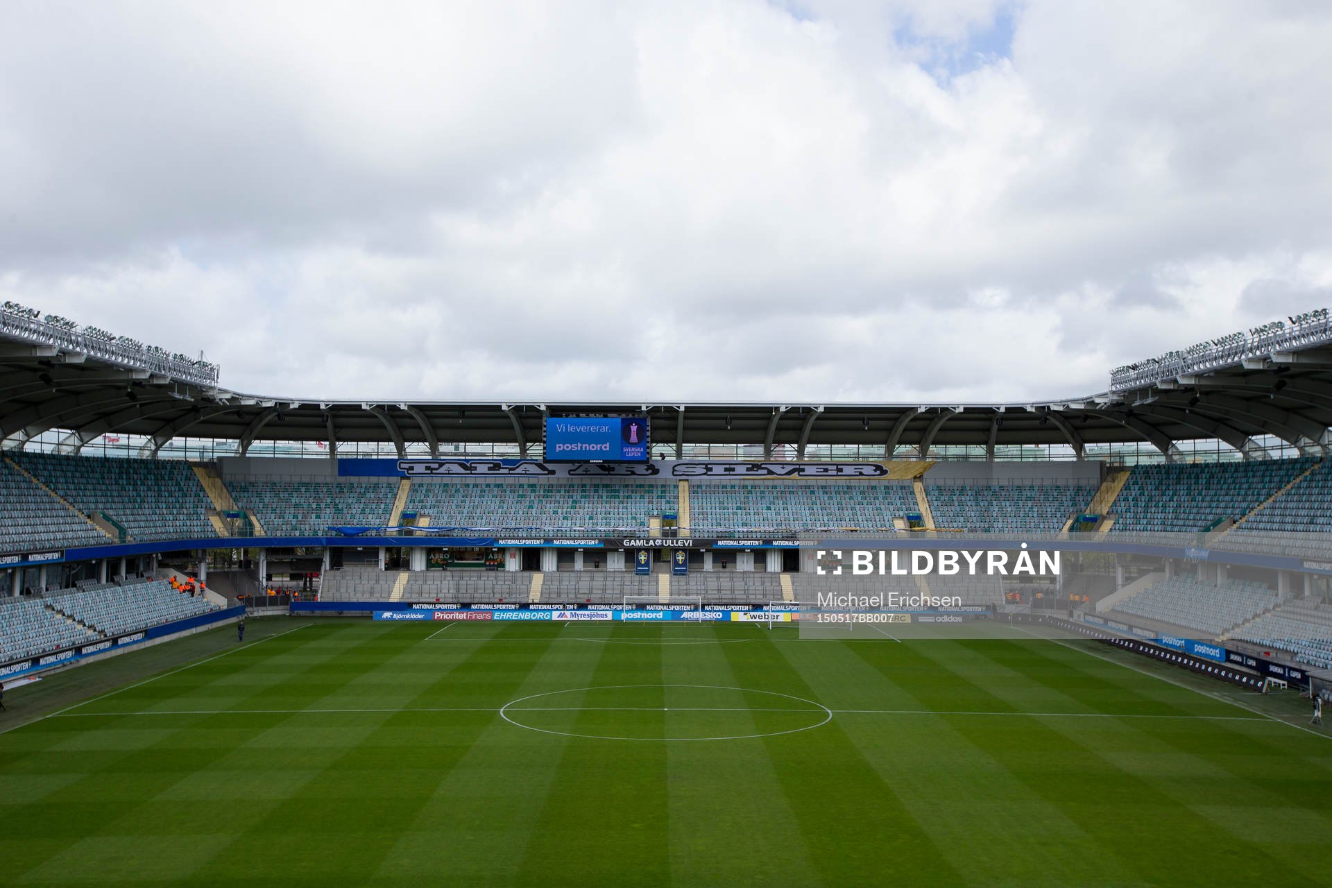 Vy över Gamla Ullevi innan finalen i Svenska Cupen i