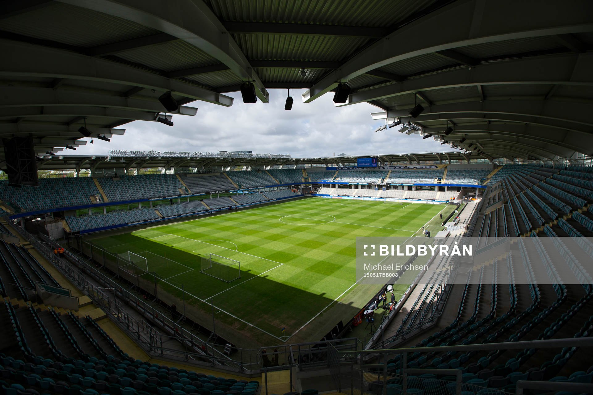 Vy över Gamla Ullevi innan finalen i Svenska Cupen i