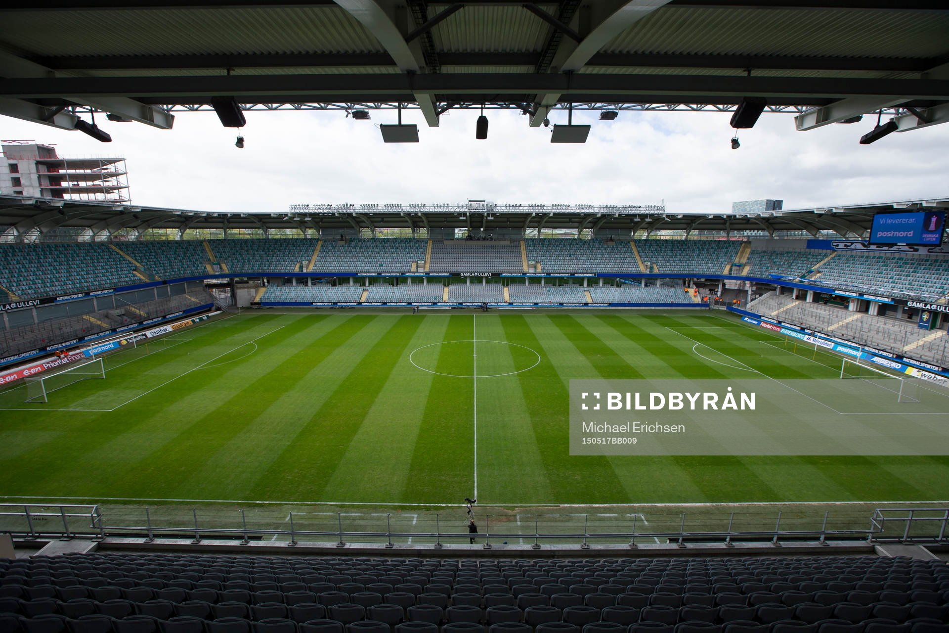 Vy över Gamla Ullevi innan finalen i Svenska Cupen i