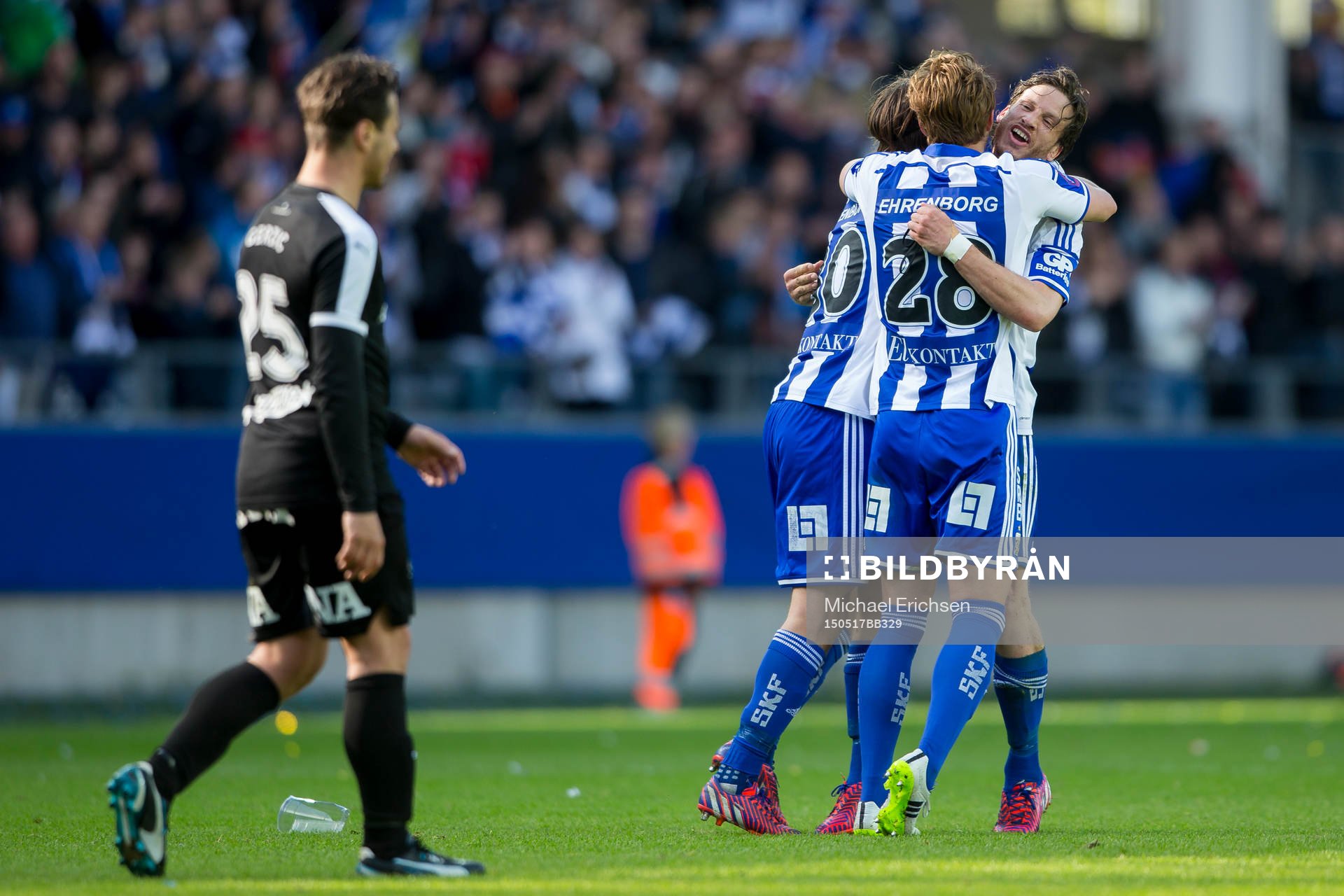 IFK Göteborgs Mattias Bjärsmyr, Thomas Rogne och Gustav