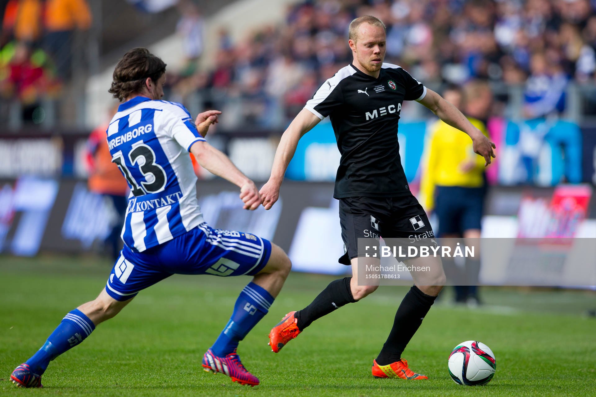 Örebros Patrik Haginge mot Gustav Svensson