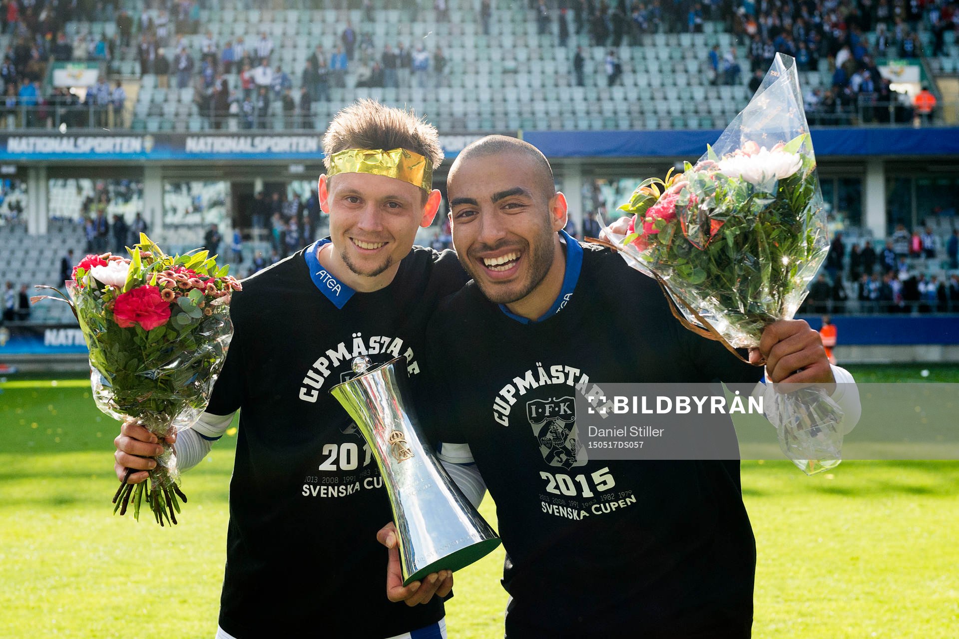 IFK Göteborgs Jakob Ankersen och Haitam Aleesami  jublar