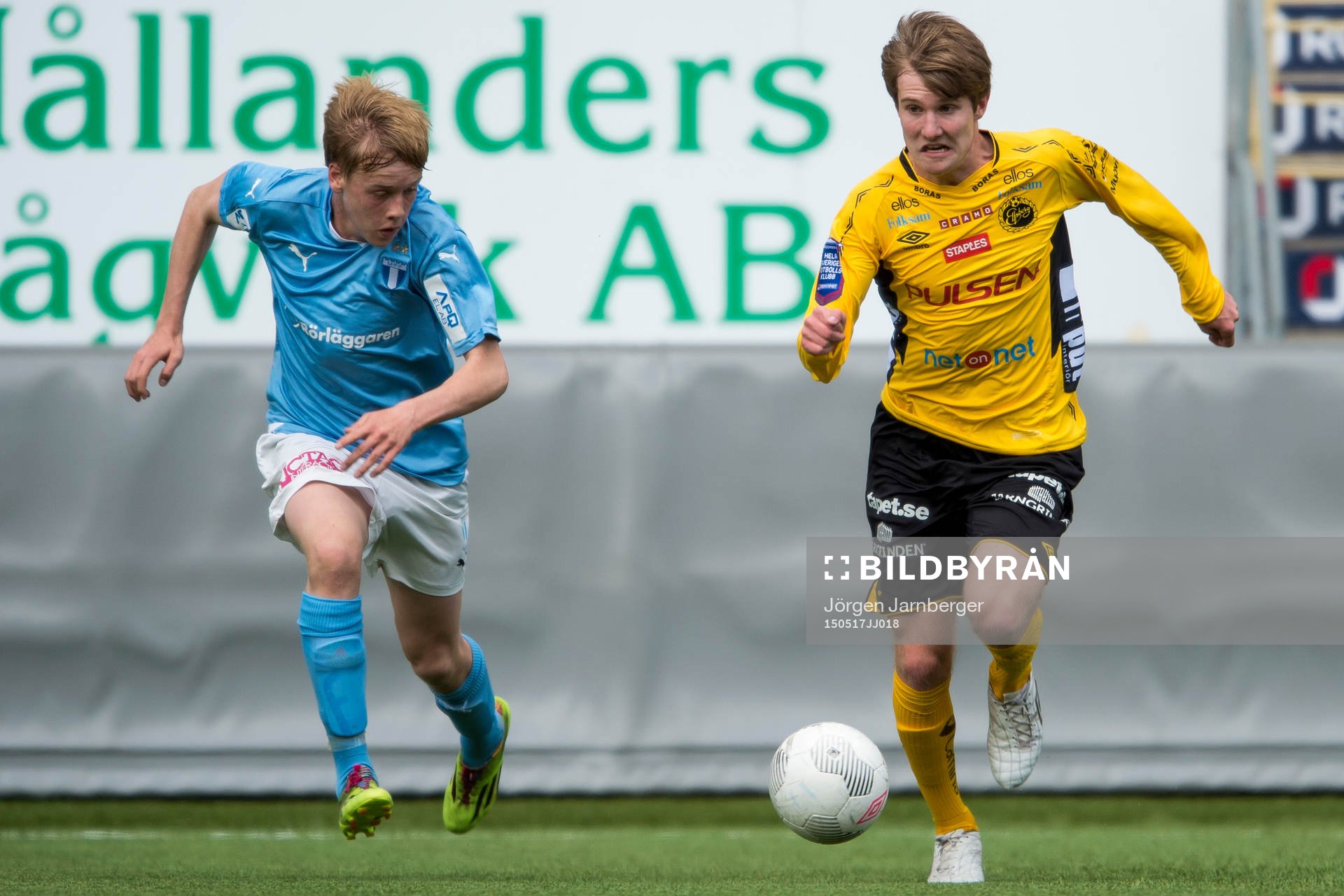 Elfsborgs Johan Andersson och Malmö FFs Joakim Sjöberg