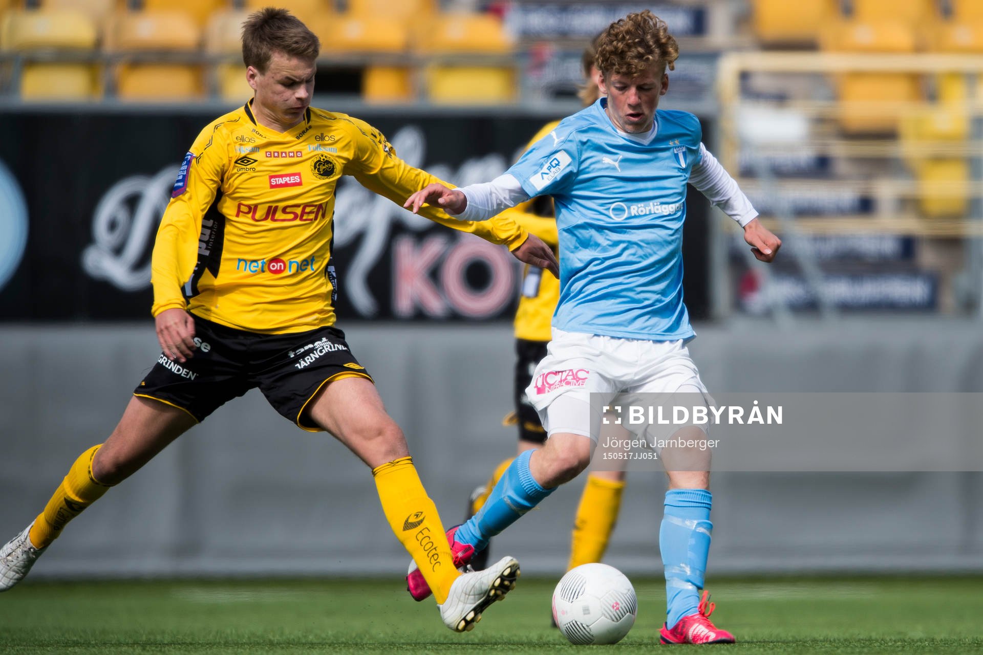 Malmö FFs Teddy Bergqvist och Elfsborgs Gustav Henriksson
