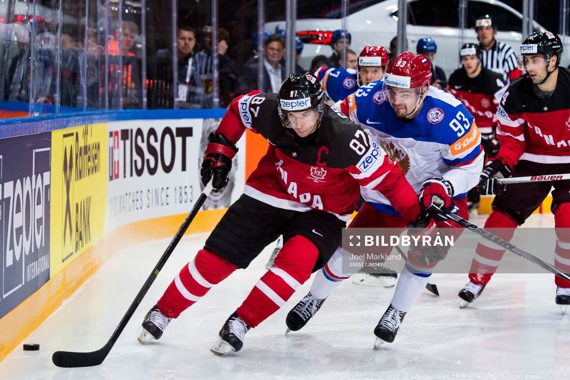 Kanadas Sidney Crosby och Rysslands Viktor Antipin