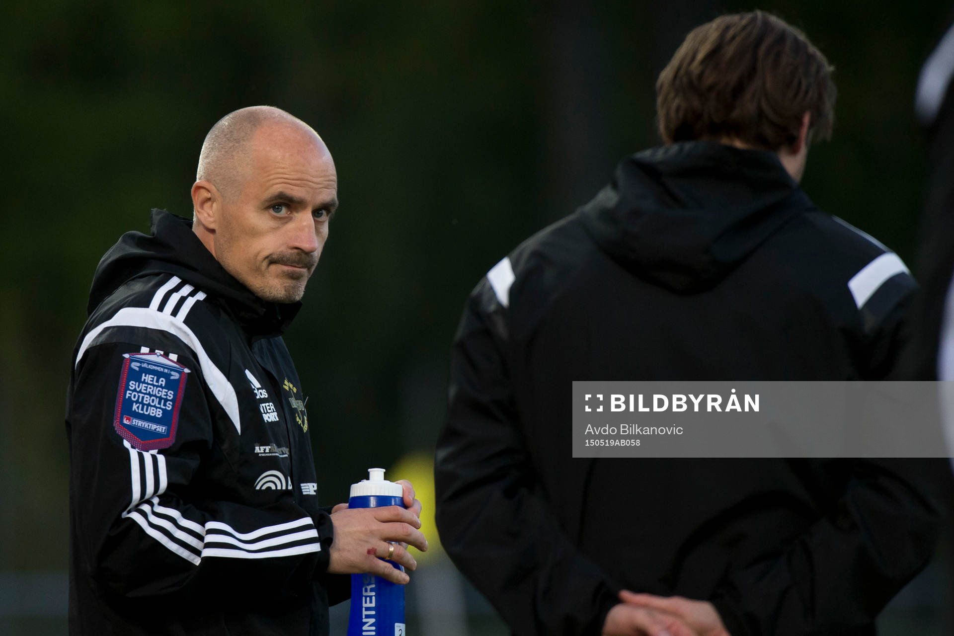 Ängelholms tränare Joakim Persson och assisterande