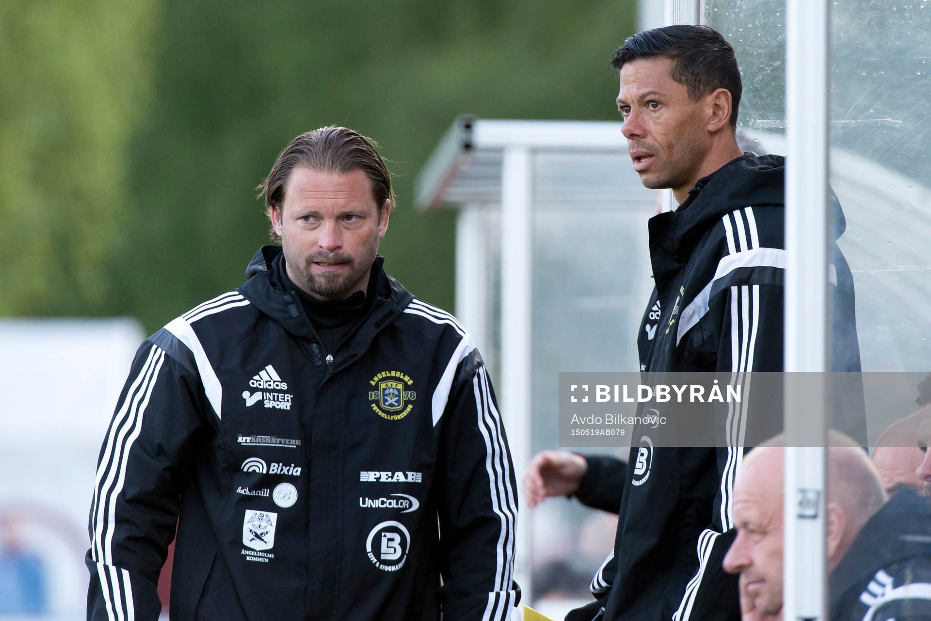 Ängelholms tränare Joakim Persson och assisterande