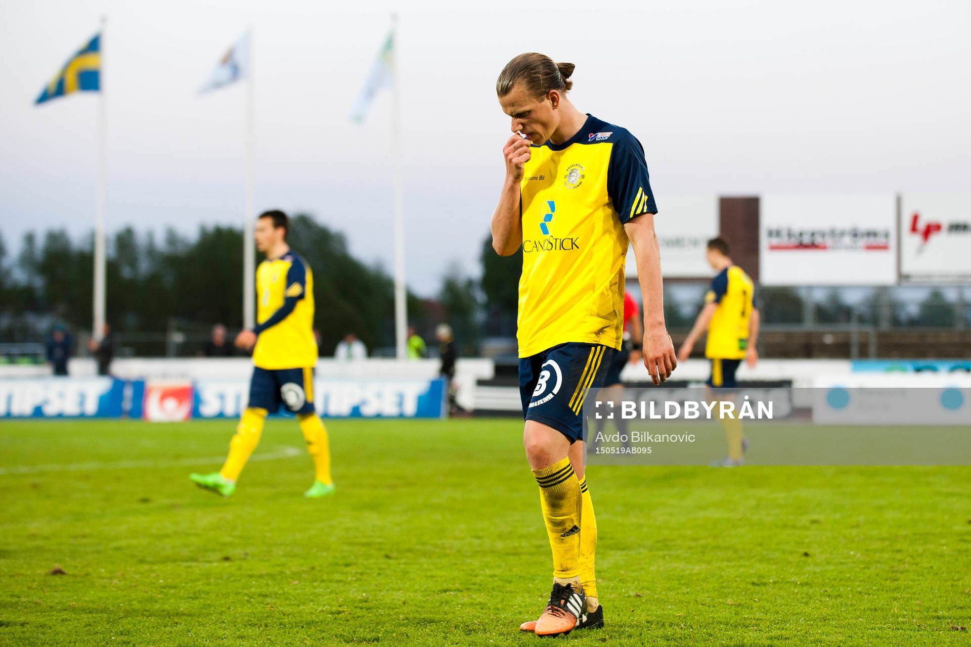 Ängelholms Sebastian Carlsén deppar
