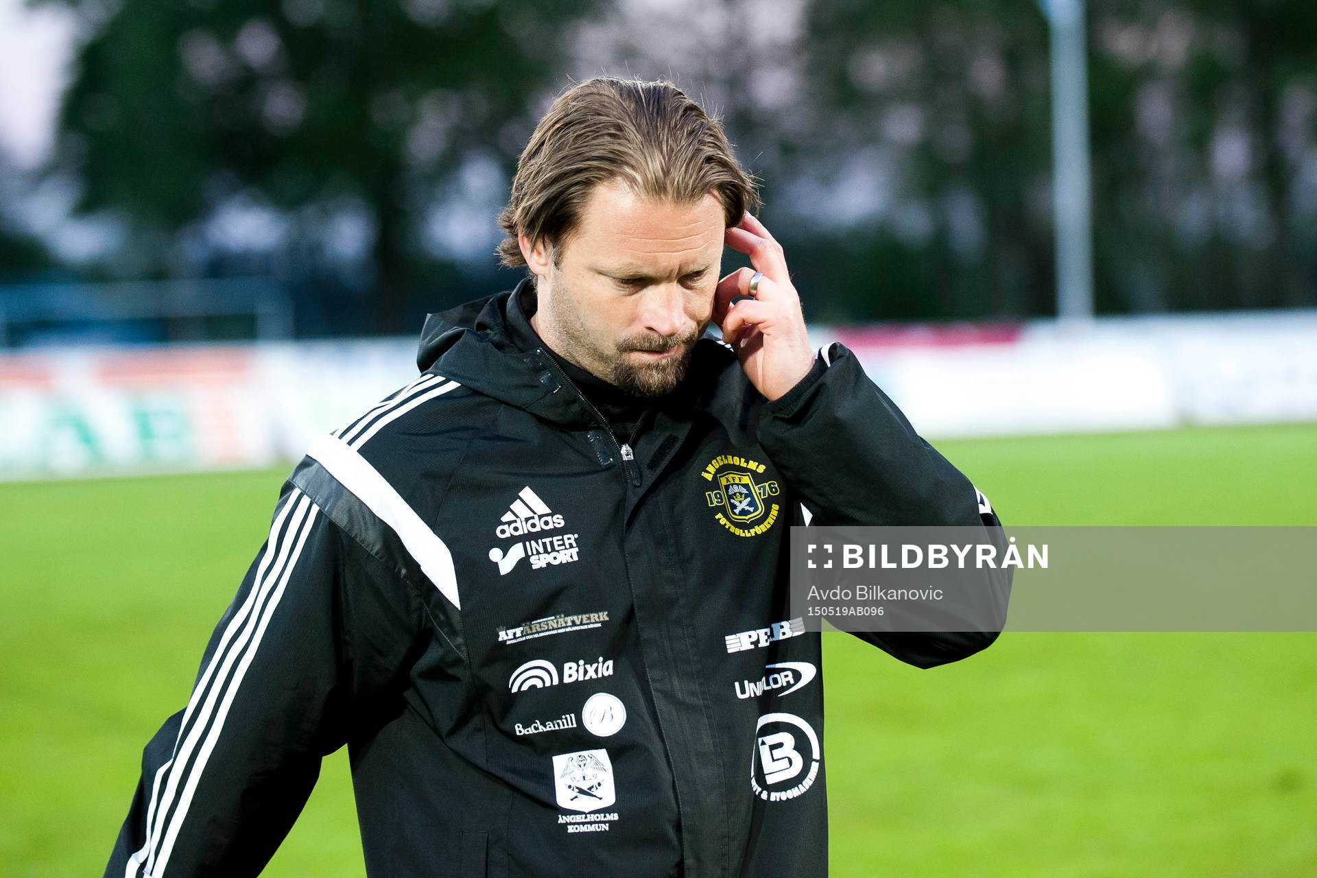 Ängelholms tränare Joakim Persson deppar