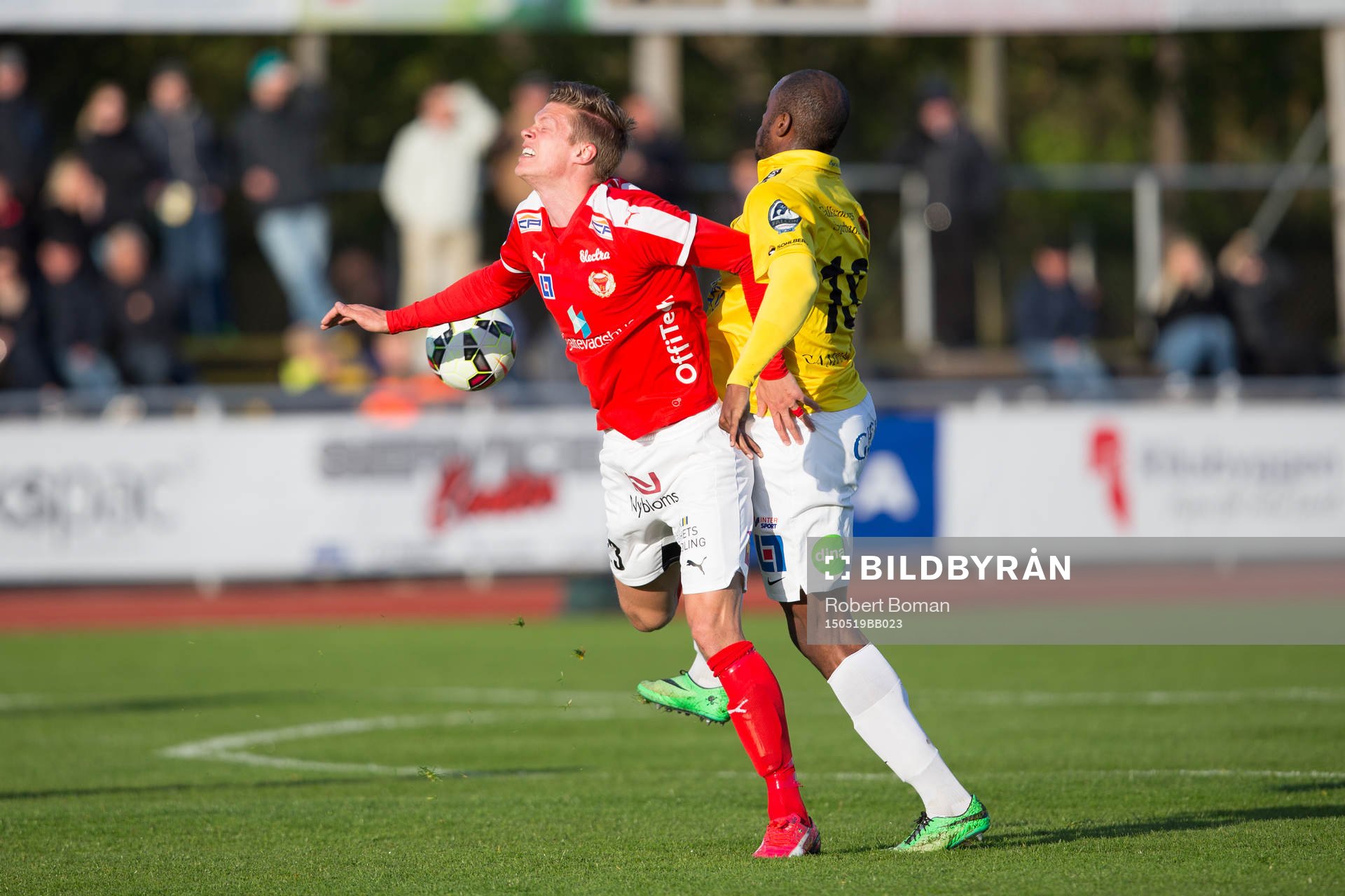 Kalmars Viktor Elm och Falkenbergs Hakeem Araba