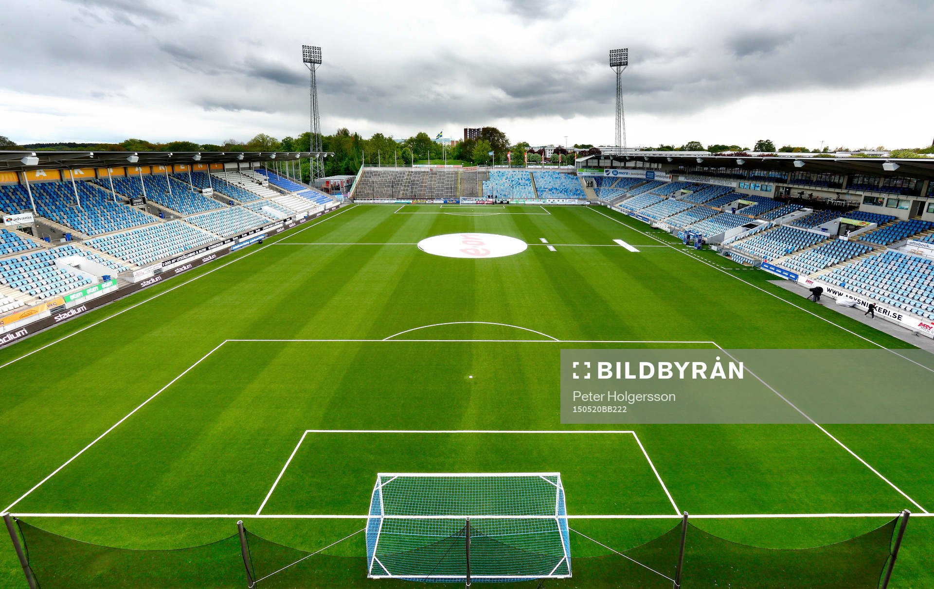Nya Parken redo före fotbollsmatchen i Allsvenskan mellan