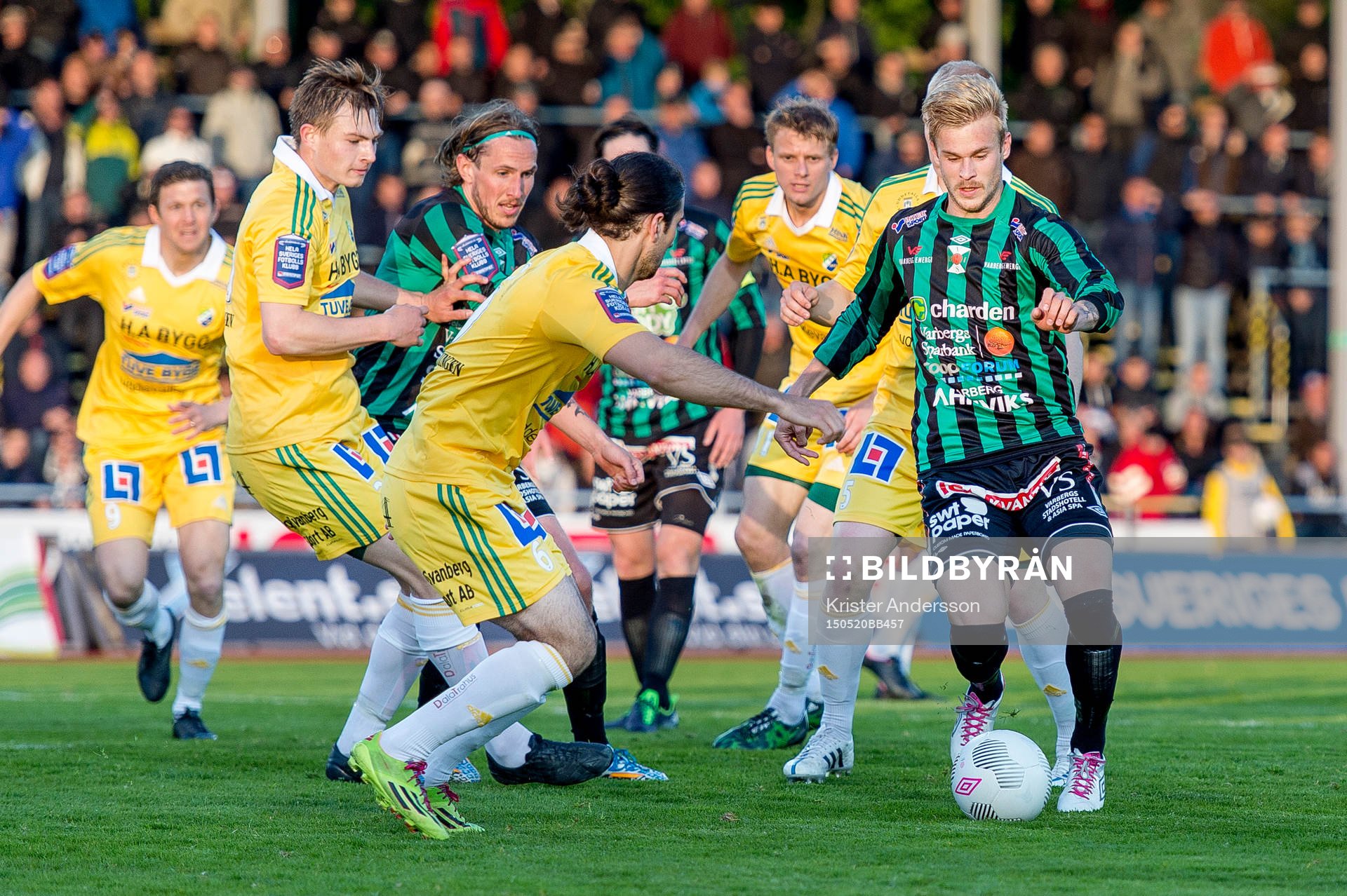 Varbergs Mats André Kaland och Ljungskiles Allan Mohideen