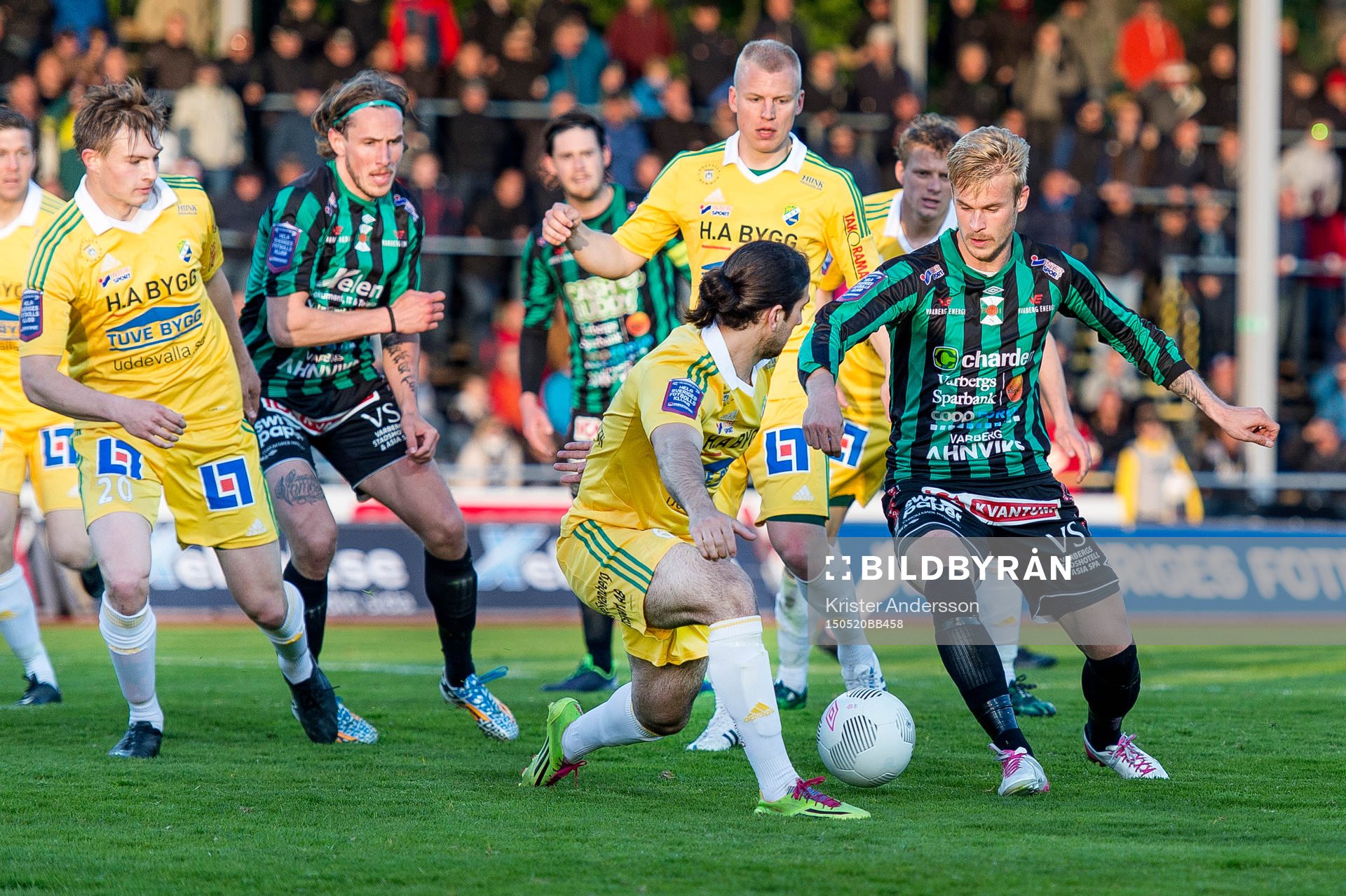 Varbergs Mats André Kaland och Ljungskiles Allan Mohideen