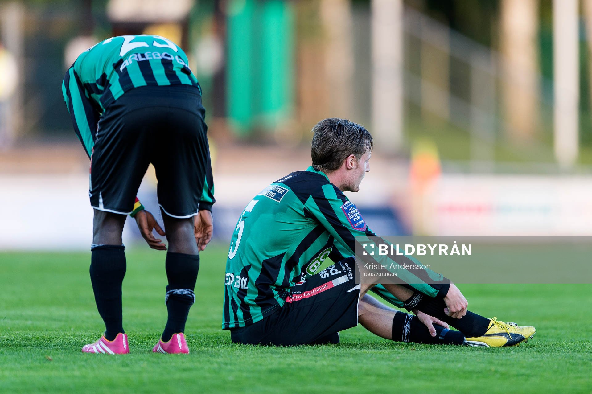 Varbergs Thomas Boakye och Anton Tideman deppar
