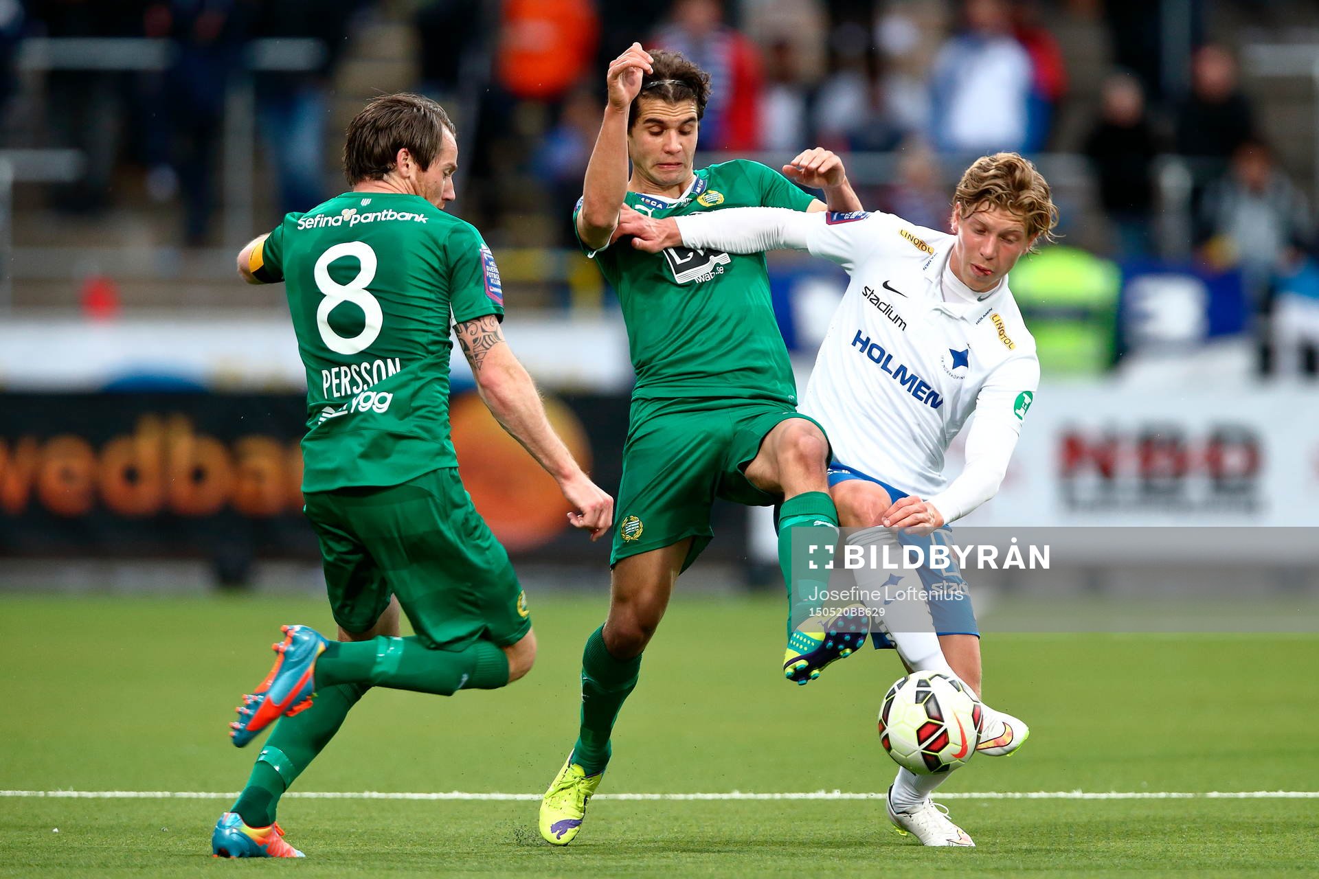 Hammarbys Johan Persson, Lars Mendonca Fuhre och