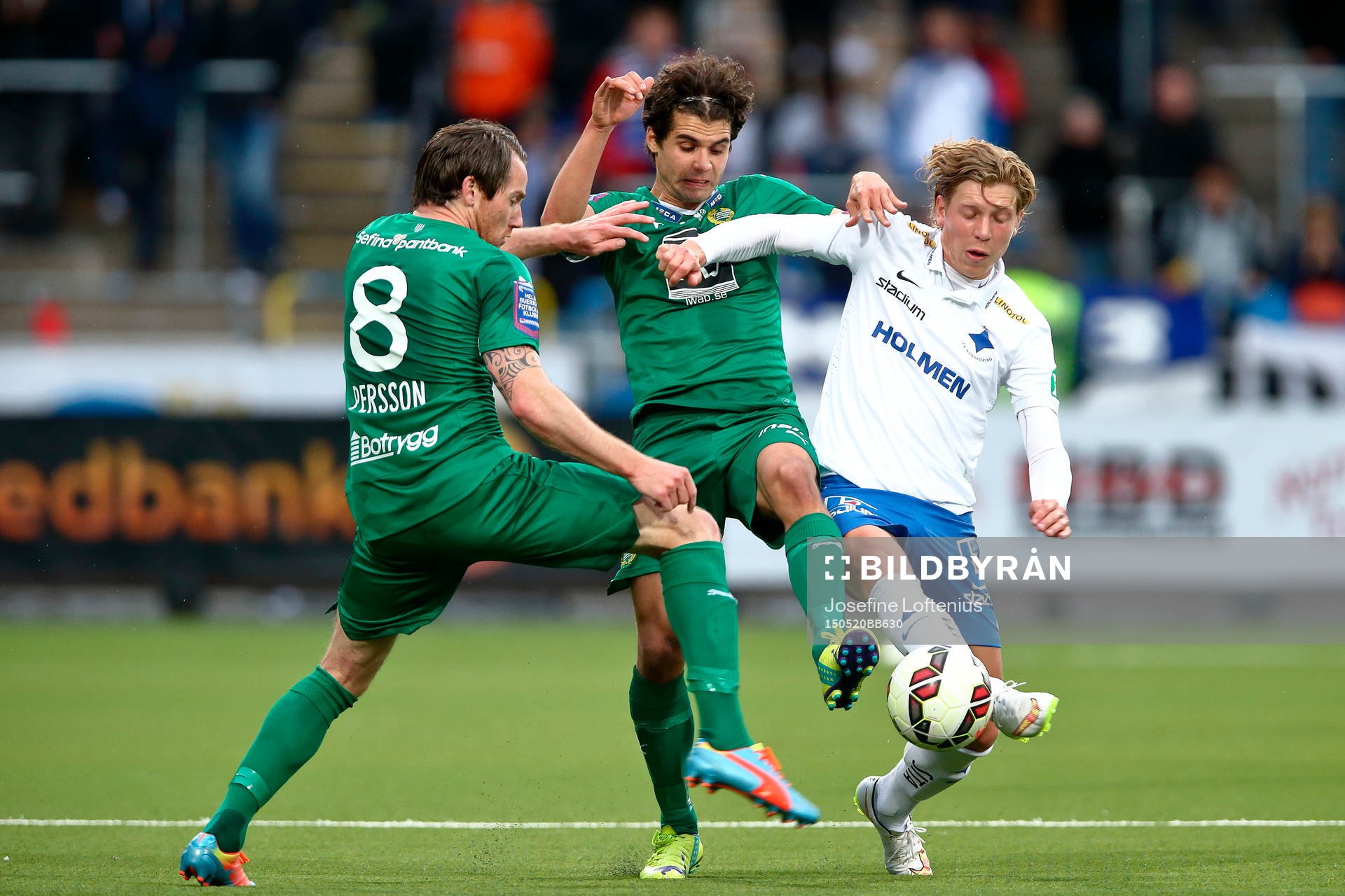 Hammarbys Johan Persson, Lars Mendonca Fuhre och