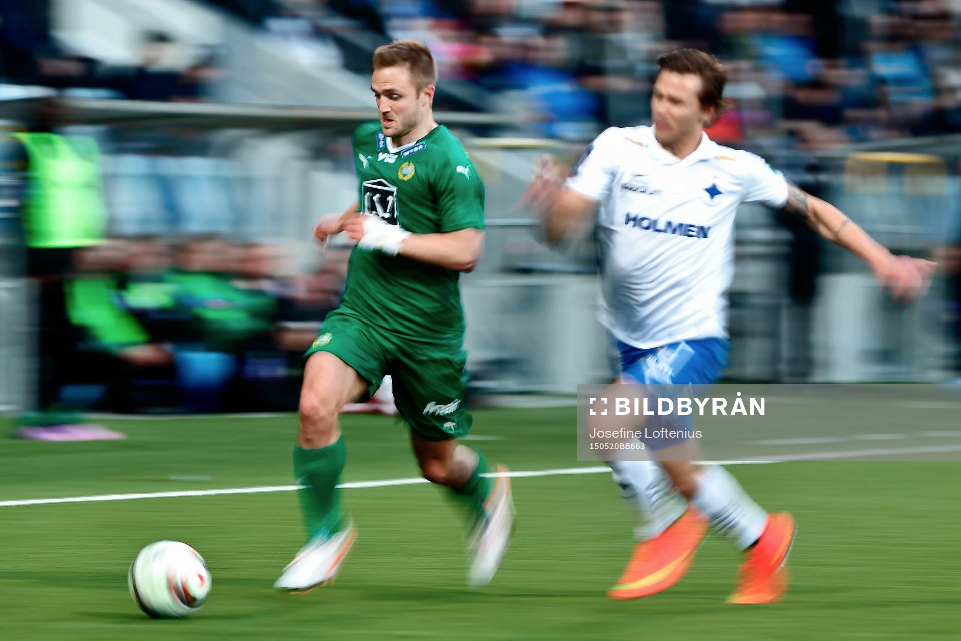 Hammarbys Mats Solheim och Norrköpings Arnór Ingvi