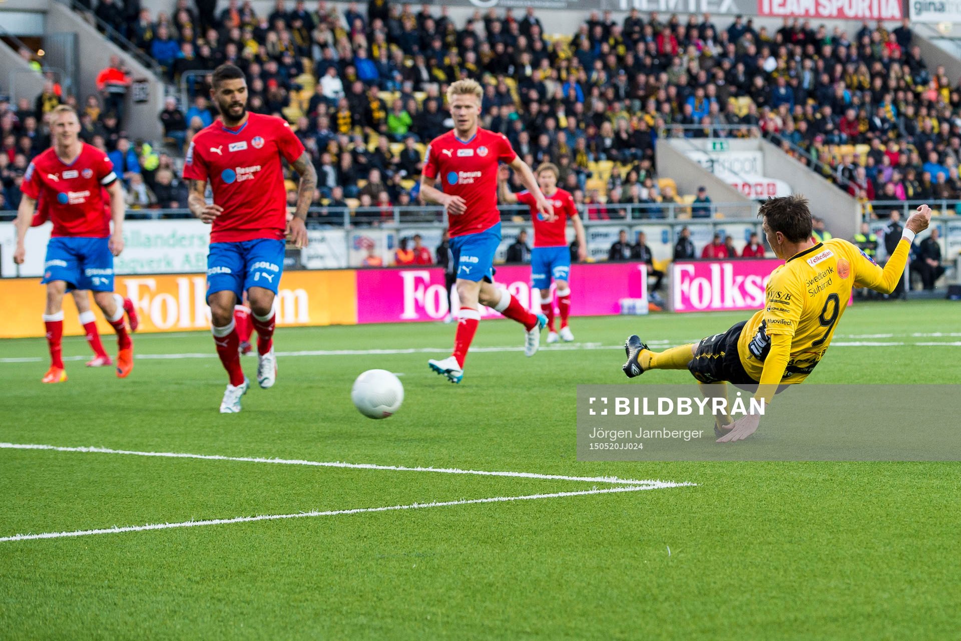 Elfsborgs Lasse Nilsson gör 2-1under en fotbollsmatch i