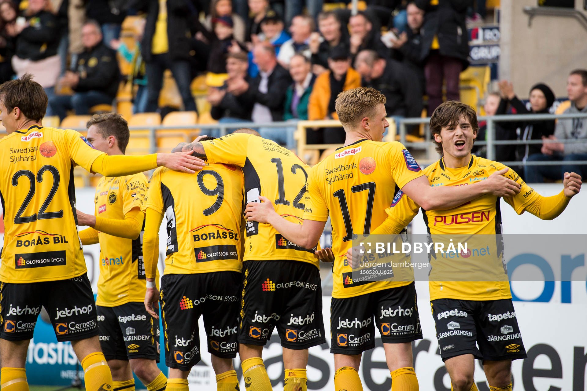 Elfsborgs spelare jublar
