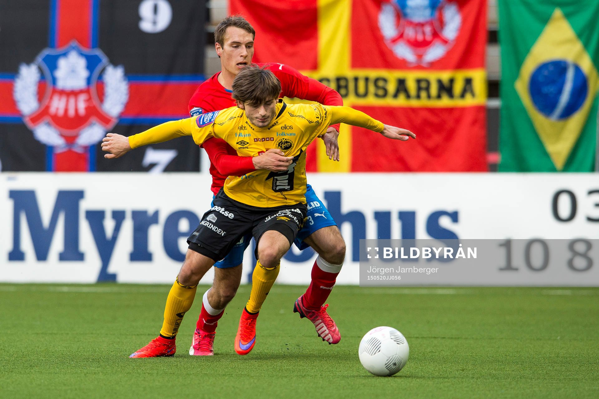 Elfsborgs Arber Zeneli och Helsingborgs Frederik Helstrup