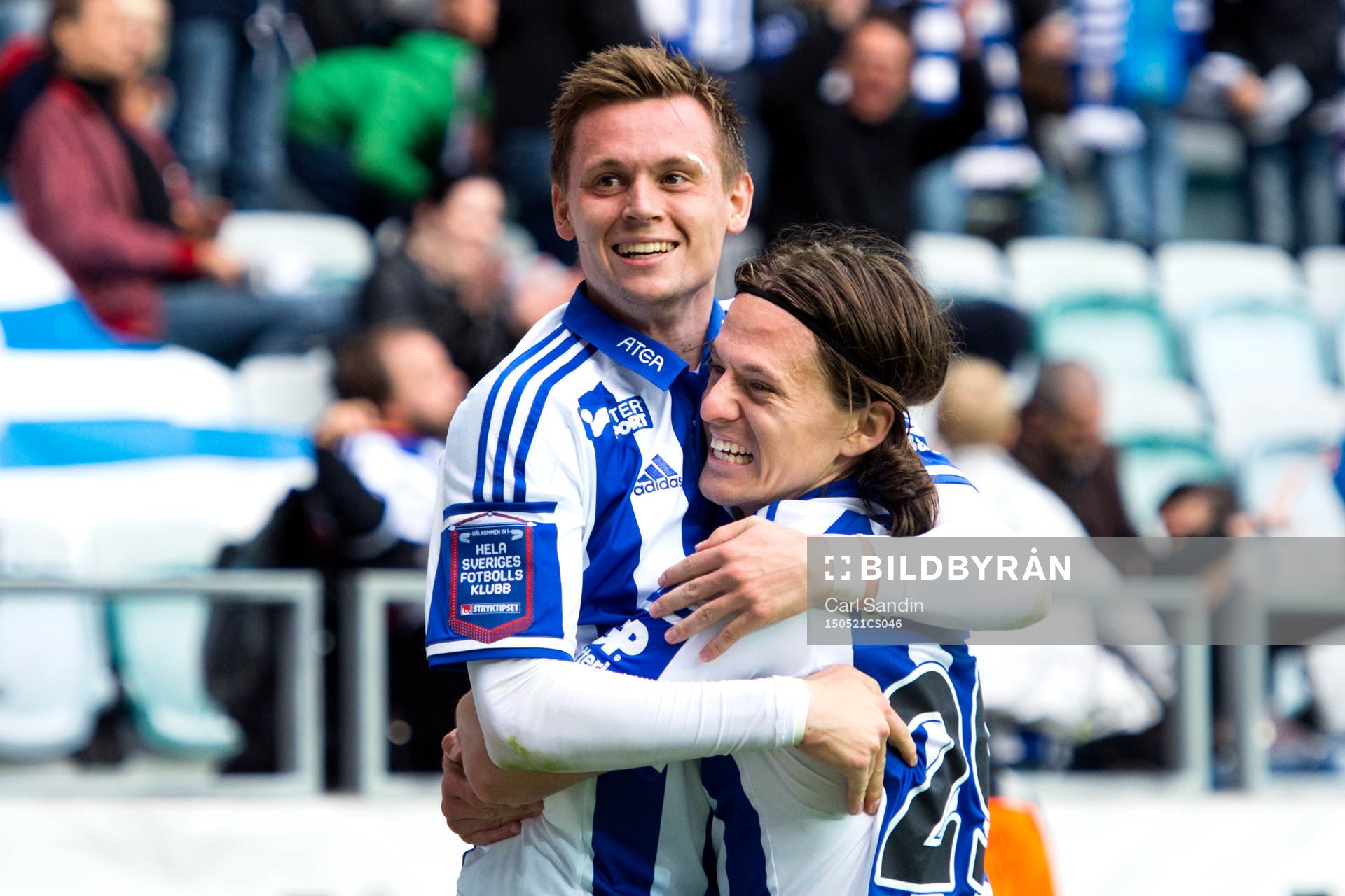 IFK Göteborgs Jakob Ankersen och Lasse Vibe firar