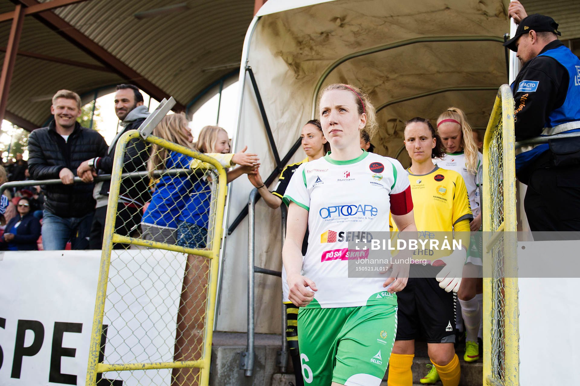 Hammarbys Olga Ekblom först in på plan