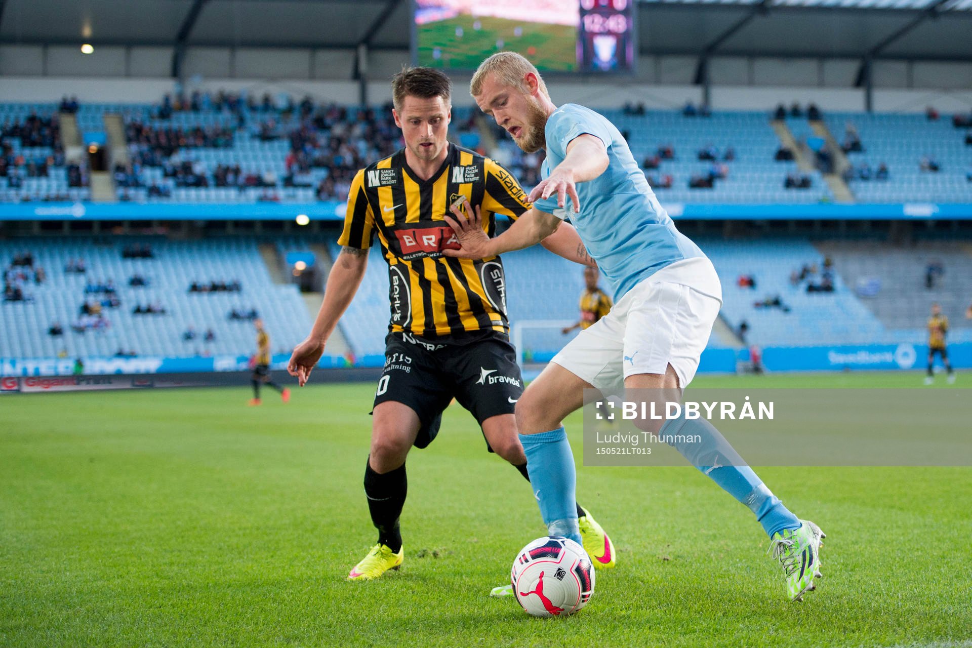 Häckens Gunnar Heidar Thorvaldsson och Malmö FFs Filip