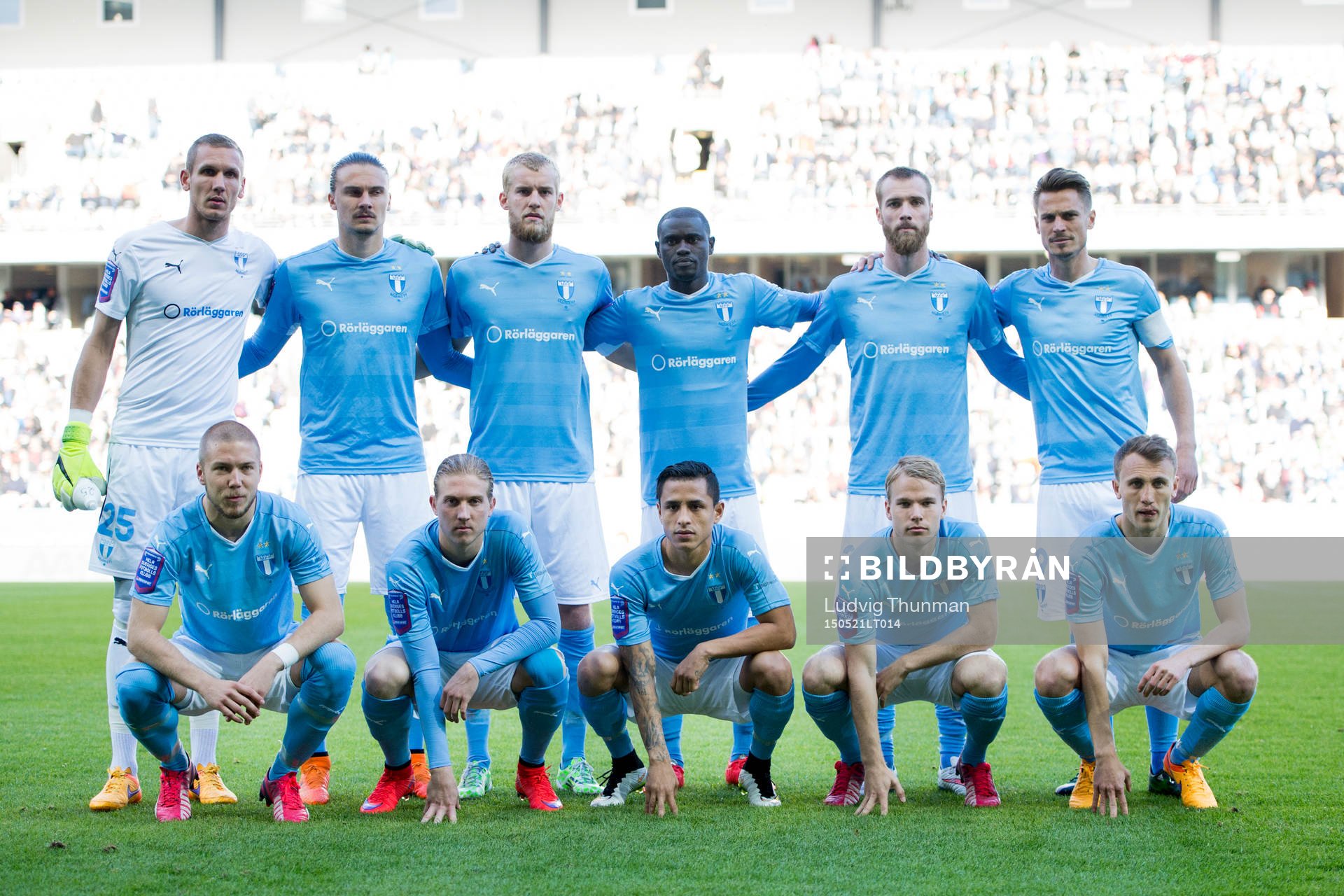 Malmö FFs målvakt Robin Olsen, Erik Johansson, Filip