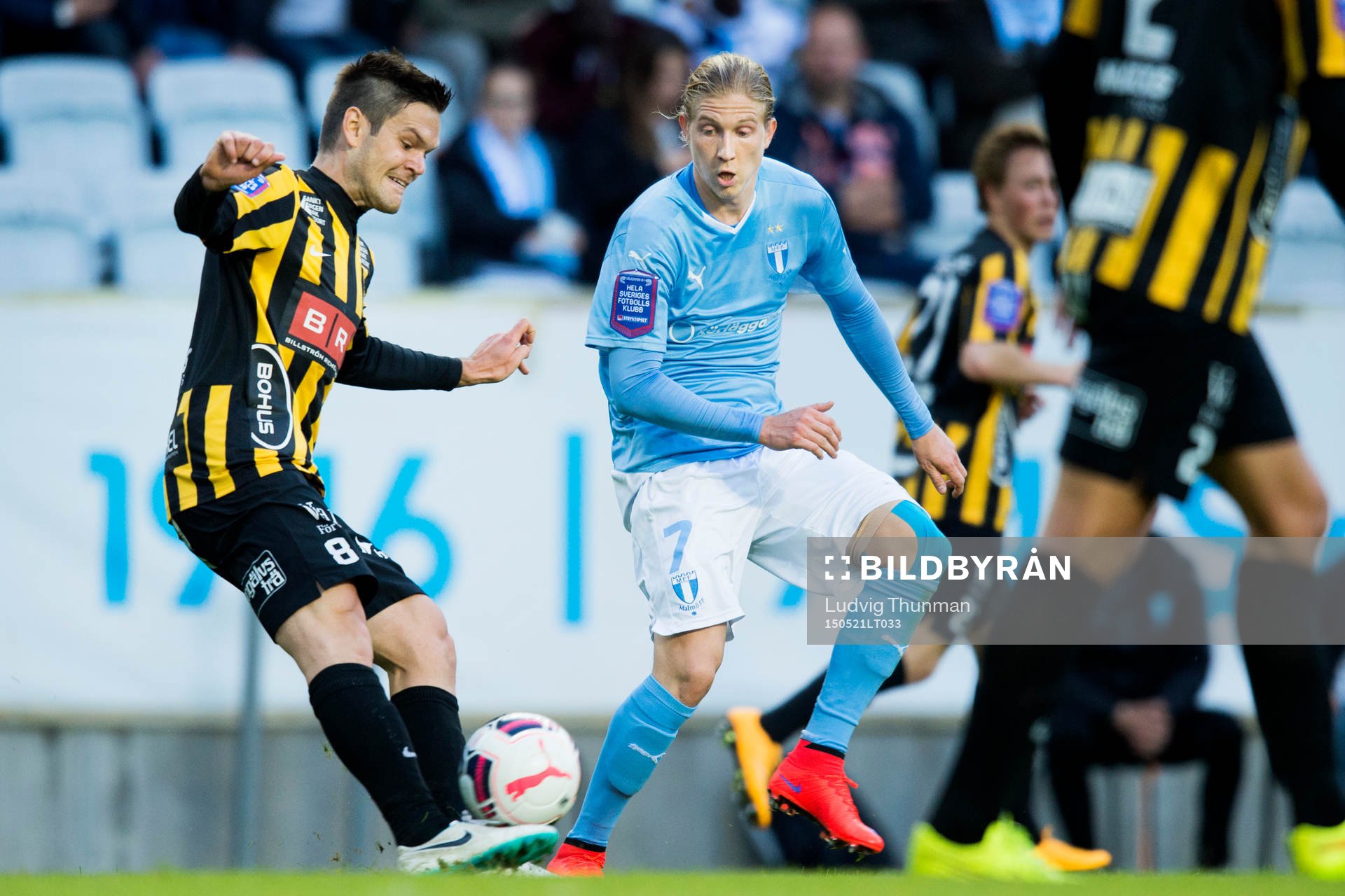 Häckens Ivo Pekalski och Malmö FFs Simon Kroon
