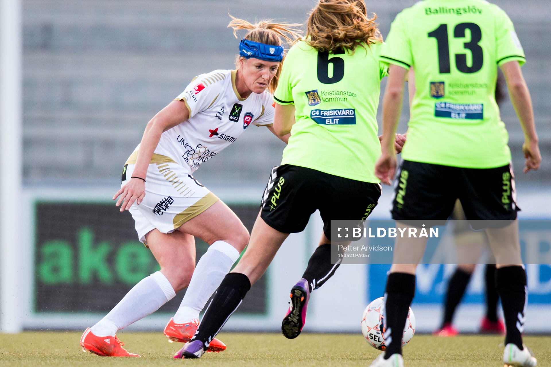 Rosengårds Kirsten Van De Ven under fotbollsmatchen i Damallsvenskan mellan FC Rosengård och Kristianstad den 21 maj 2015 i Malmö.