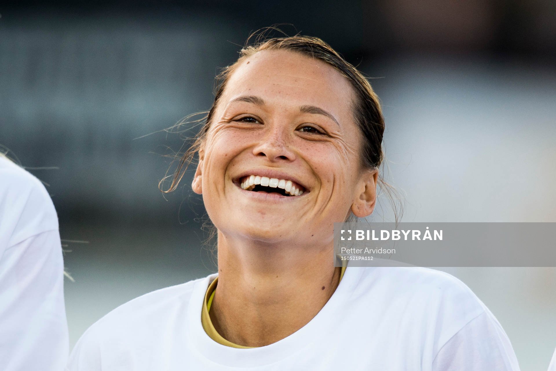 Rosengårds Alexandra Riley skrattar