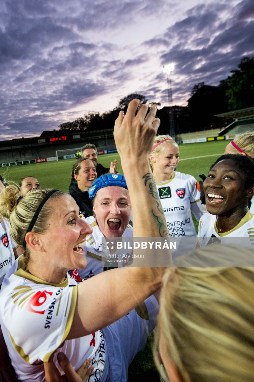 Rosengårds, Kirsten Van De Ven och Anita Asante jublar med