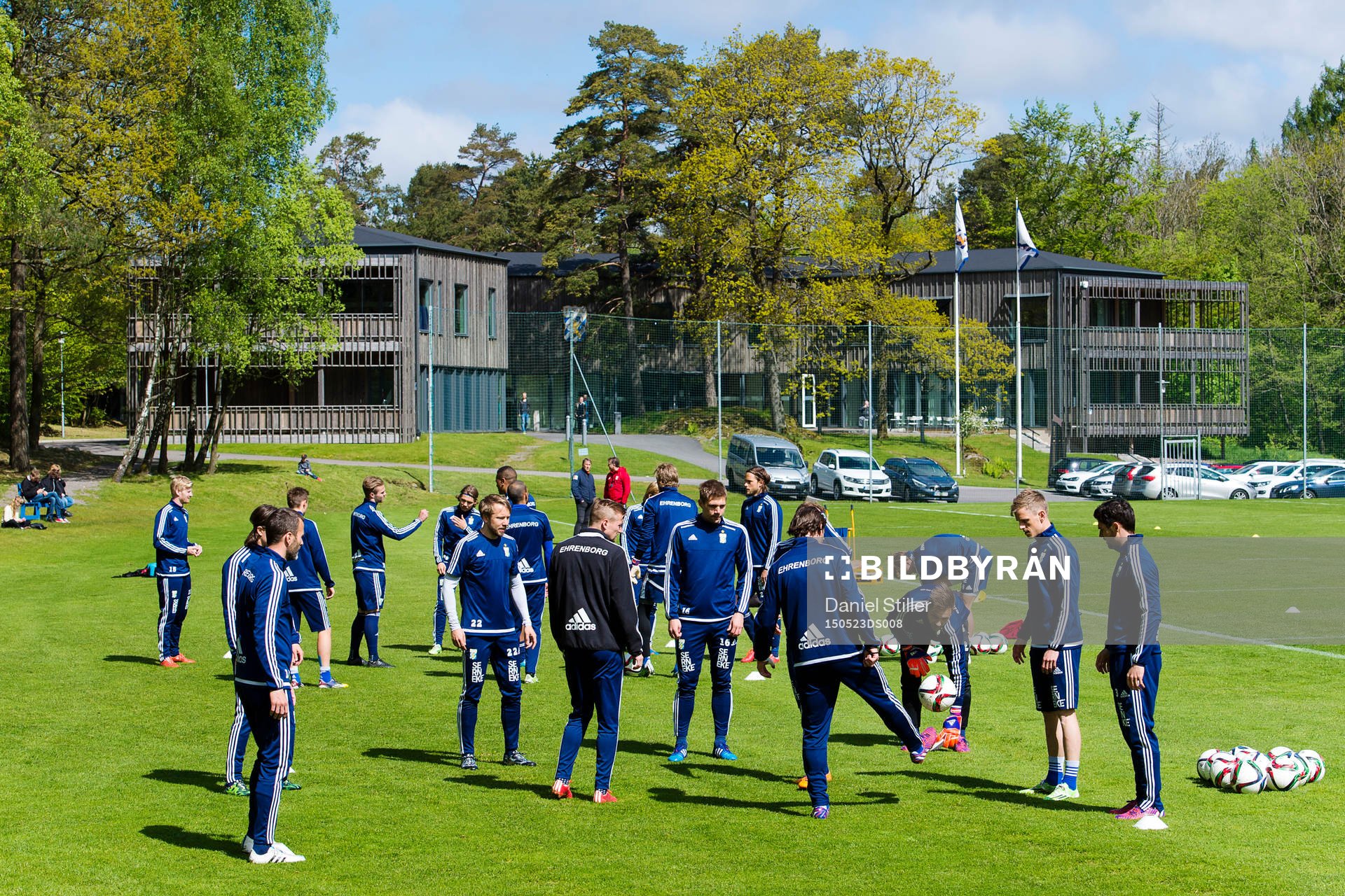 Laget samlat under en träning med  IFK Göteborg den 23 maj 2015 i Göteborg.