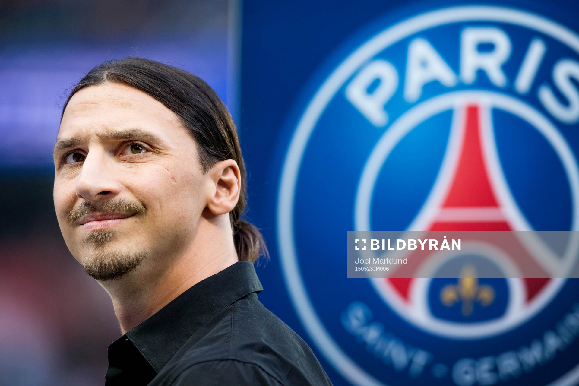 s Zlatan Ibrahimovic före fotbollsmatchen i Ligue 1 mellan